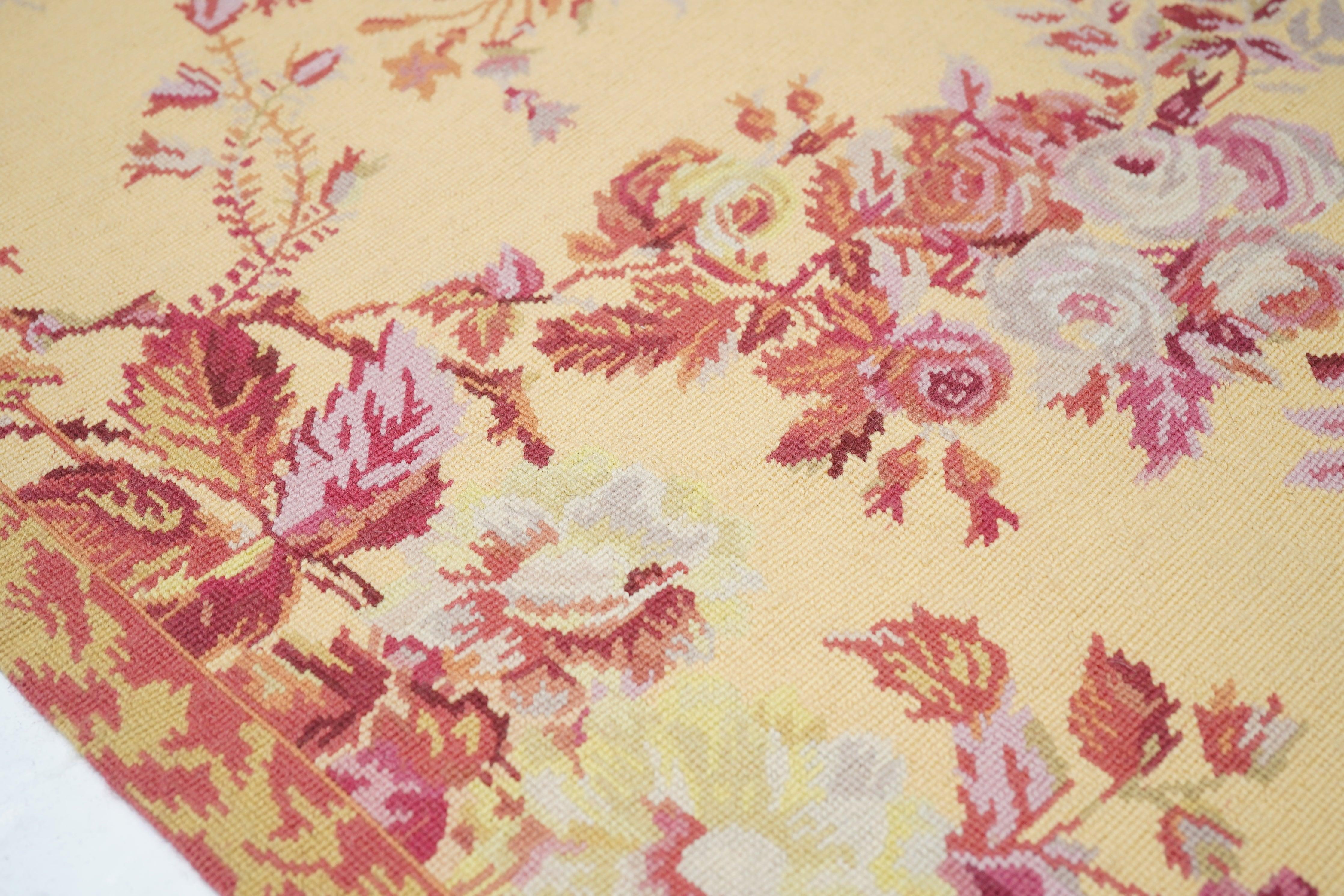 French Aubusson Design Rug 5'11'' x 9'0