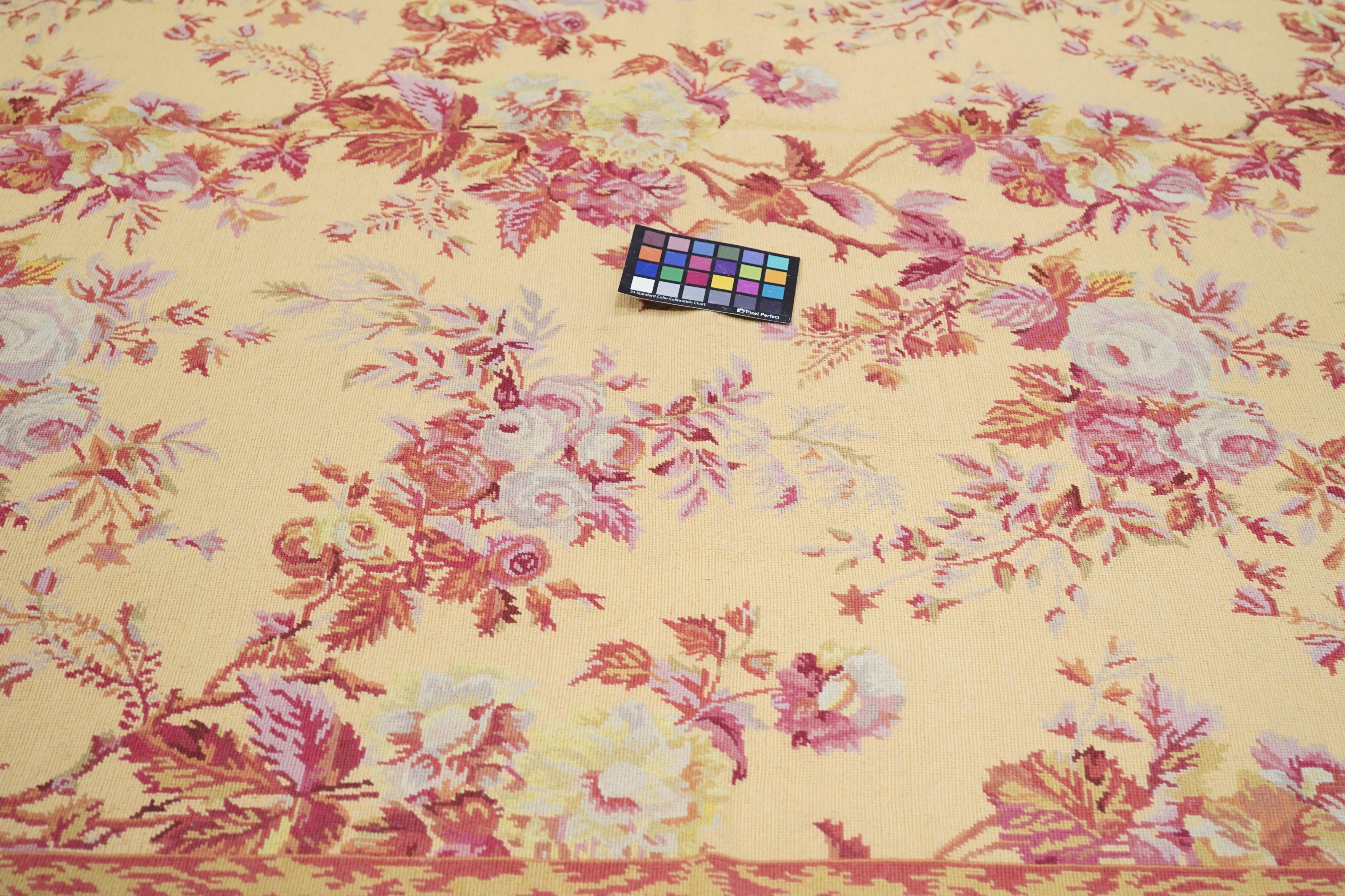 French Aubusson Design Rug 5'11'' x 9'0