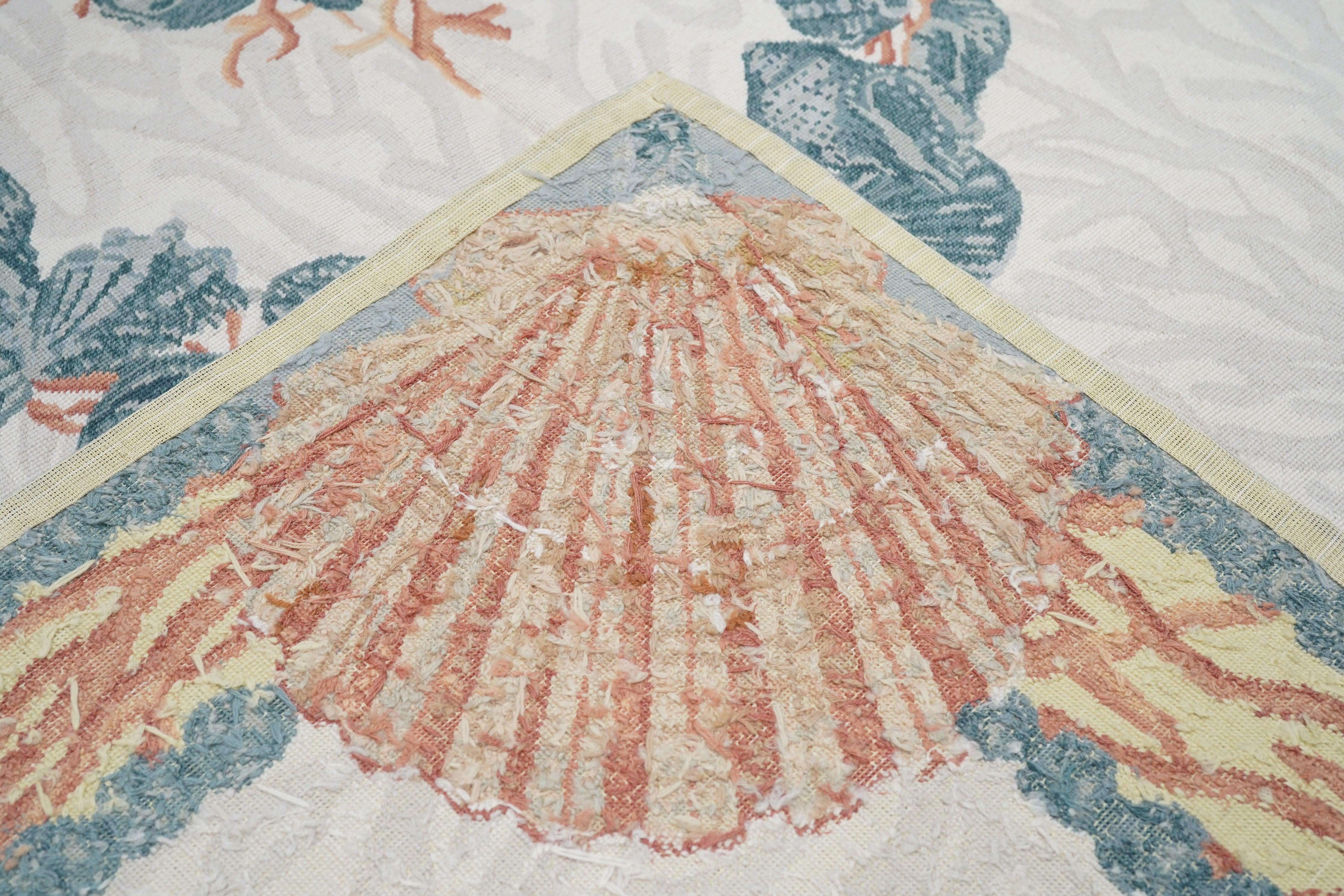 Französischer Aubusson-Design-Teppich 5'11'' x 9'0