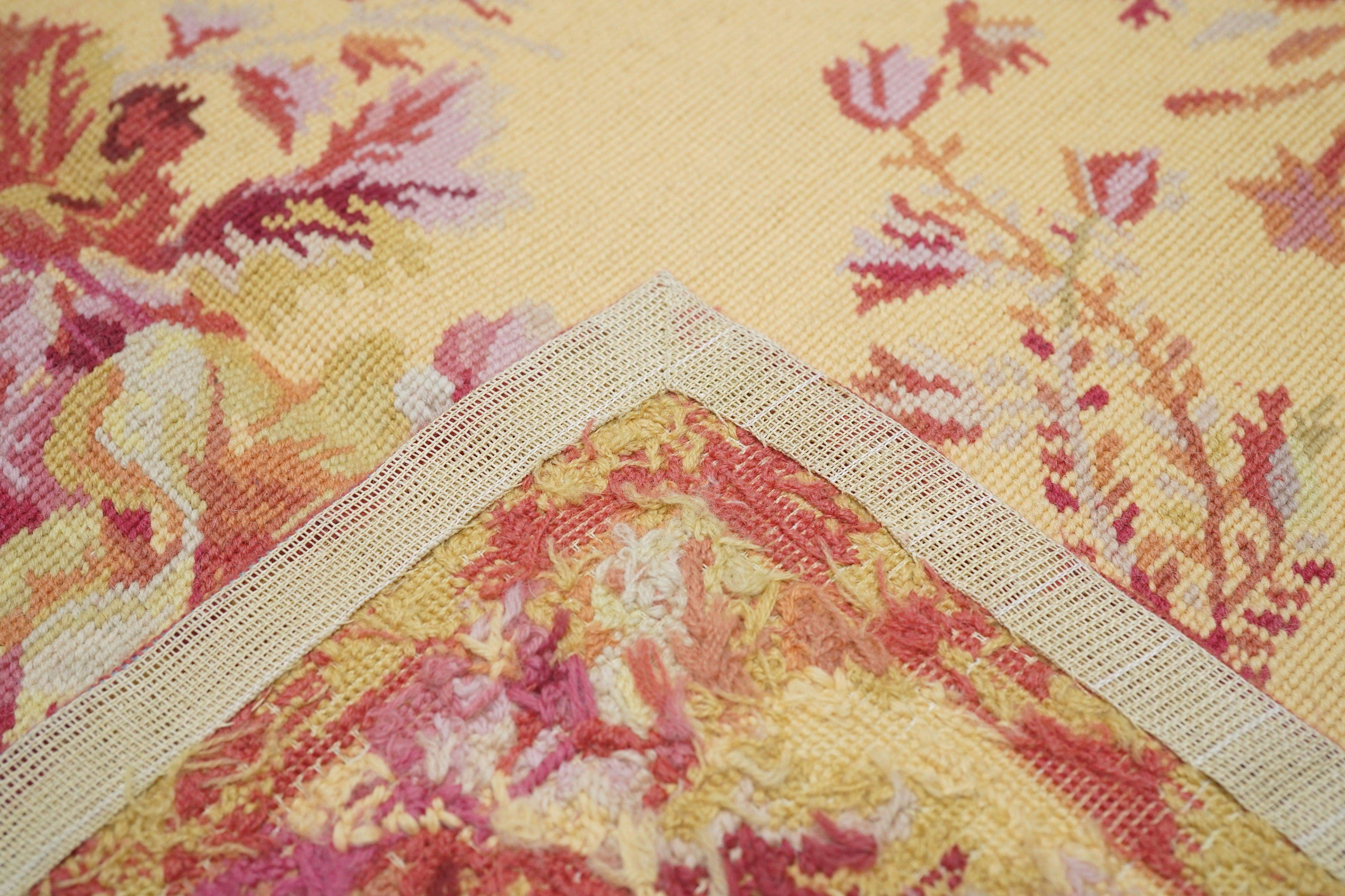 French Aubusson Design Rug 5'11'' x 9'0