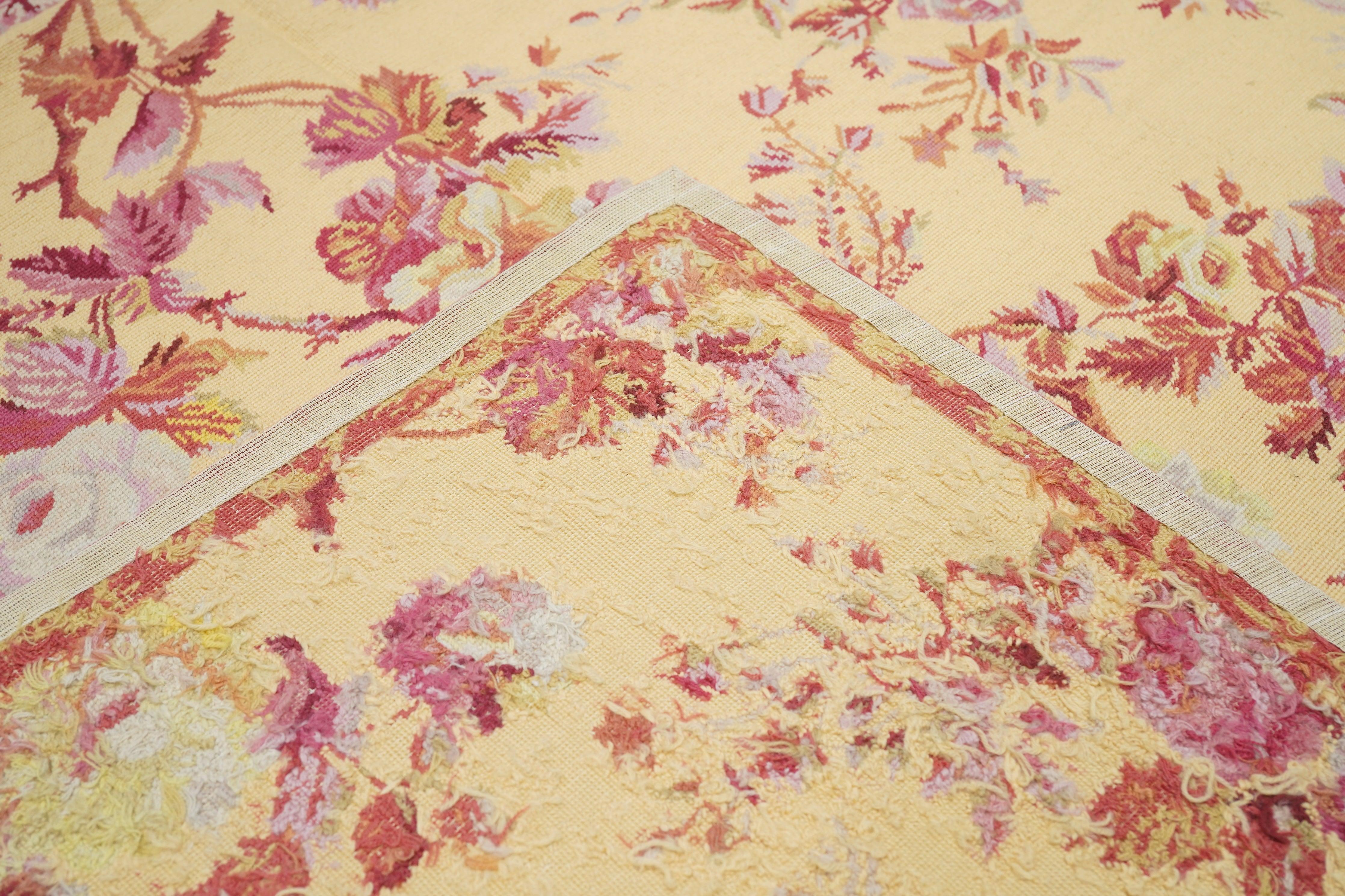 French Aubusson Design Rug 5'11'' x 9'0