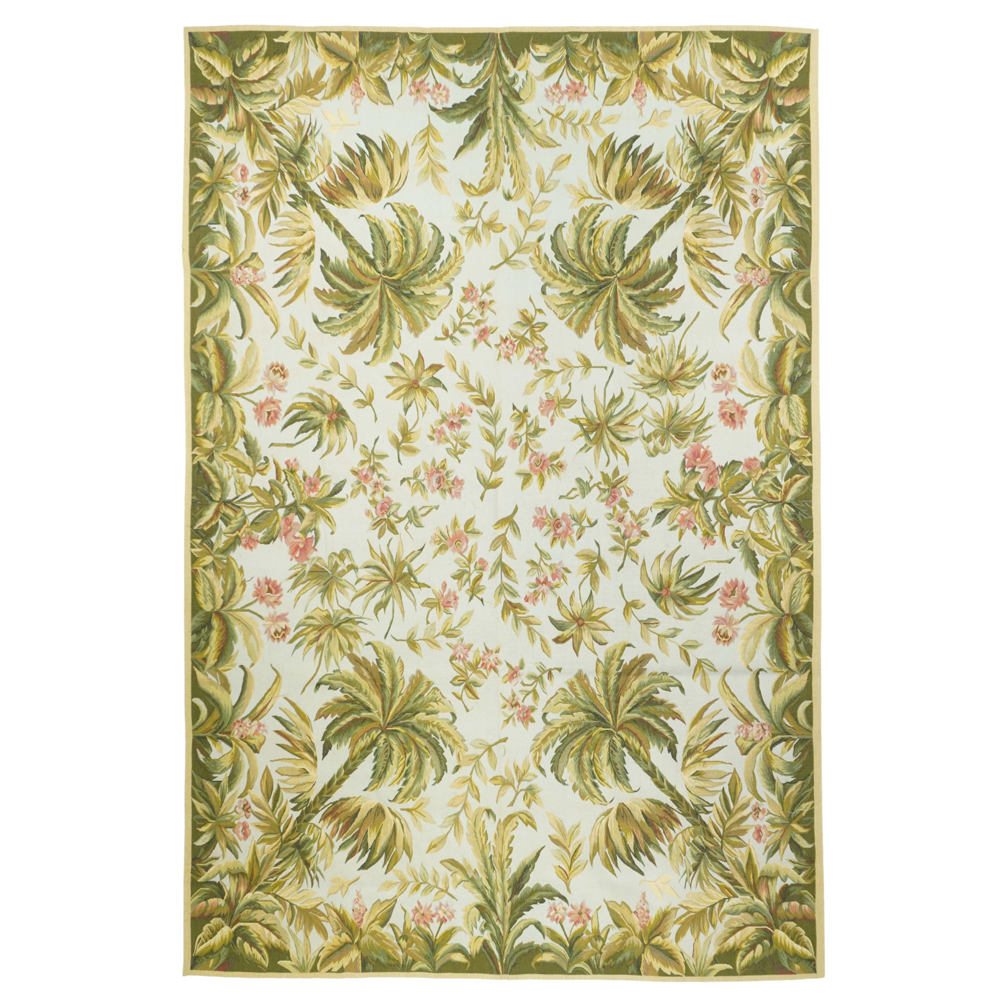 French Aubusson Design Rug 5'11'' x 9'0"