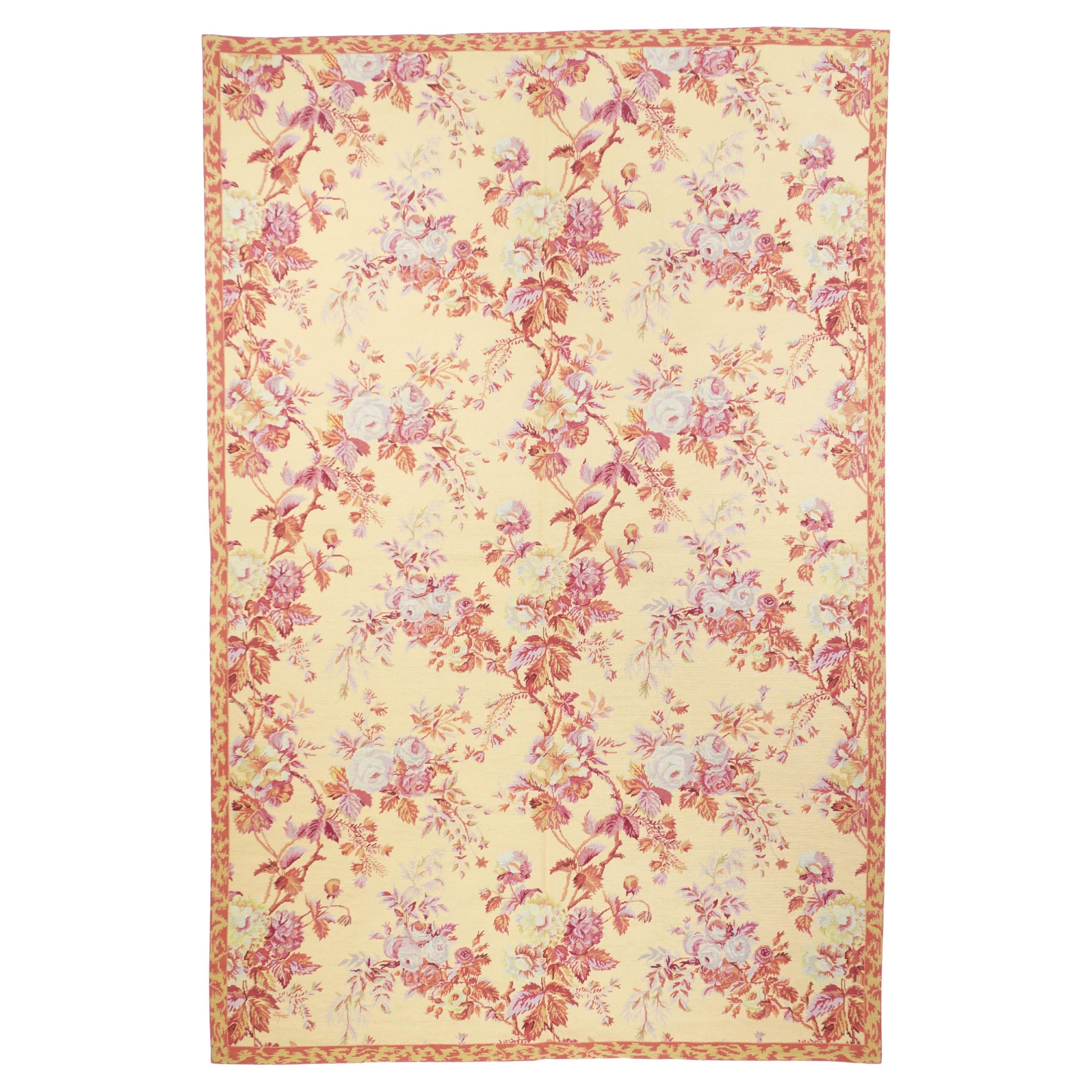 French Aubusson Design Rug 5'11'' x 9'0"