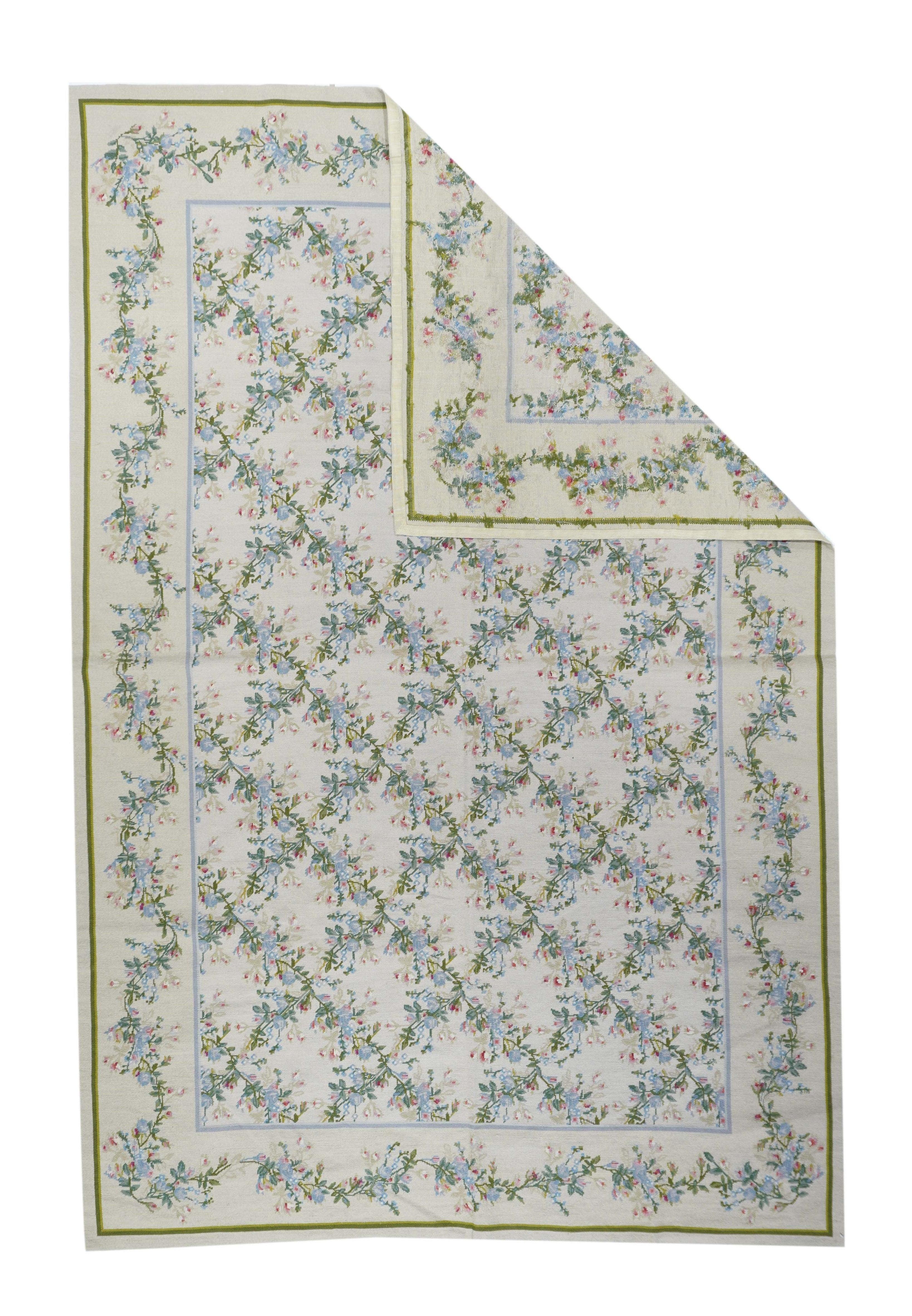 French Aubusson Design Rug 6'0