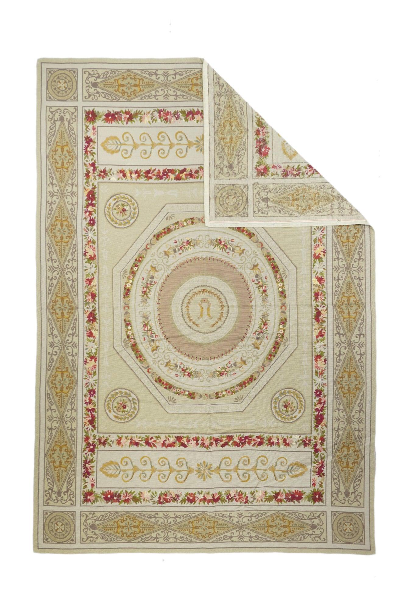 French Aubusson Design Rug 6'0