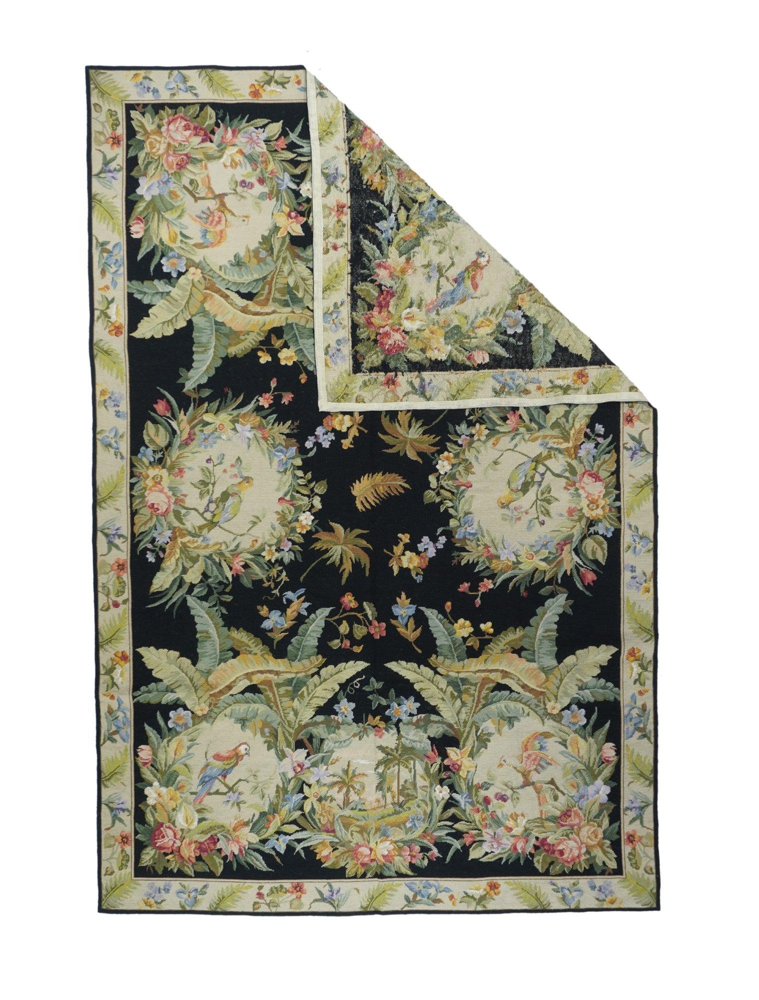 Tappeto francese Aubusson Design 6'0'' x 9'0''.
