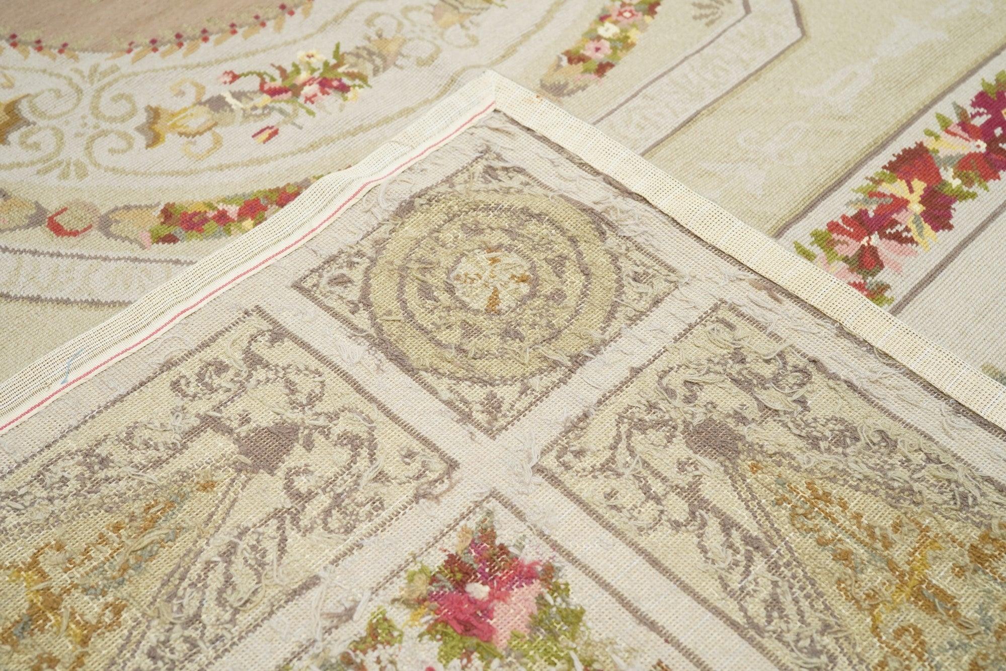 Contemporary French Aubusson Design Rug 6'0