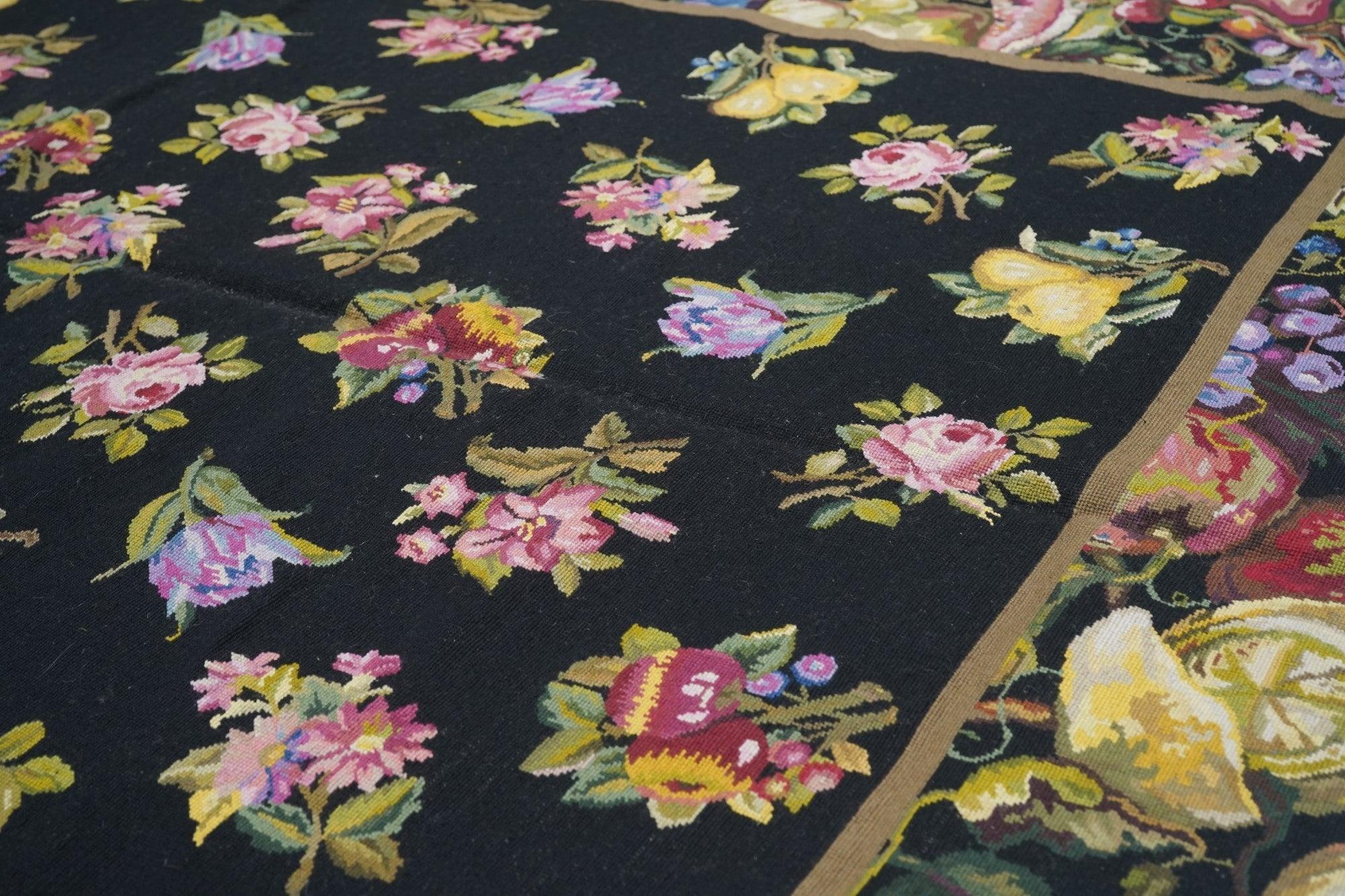 Wool French Aubusson Design Rug 6'0