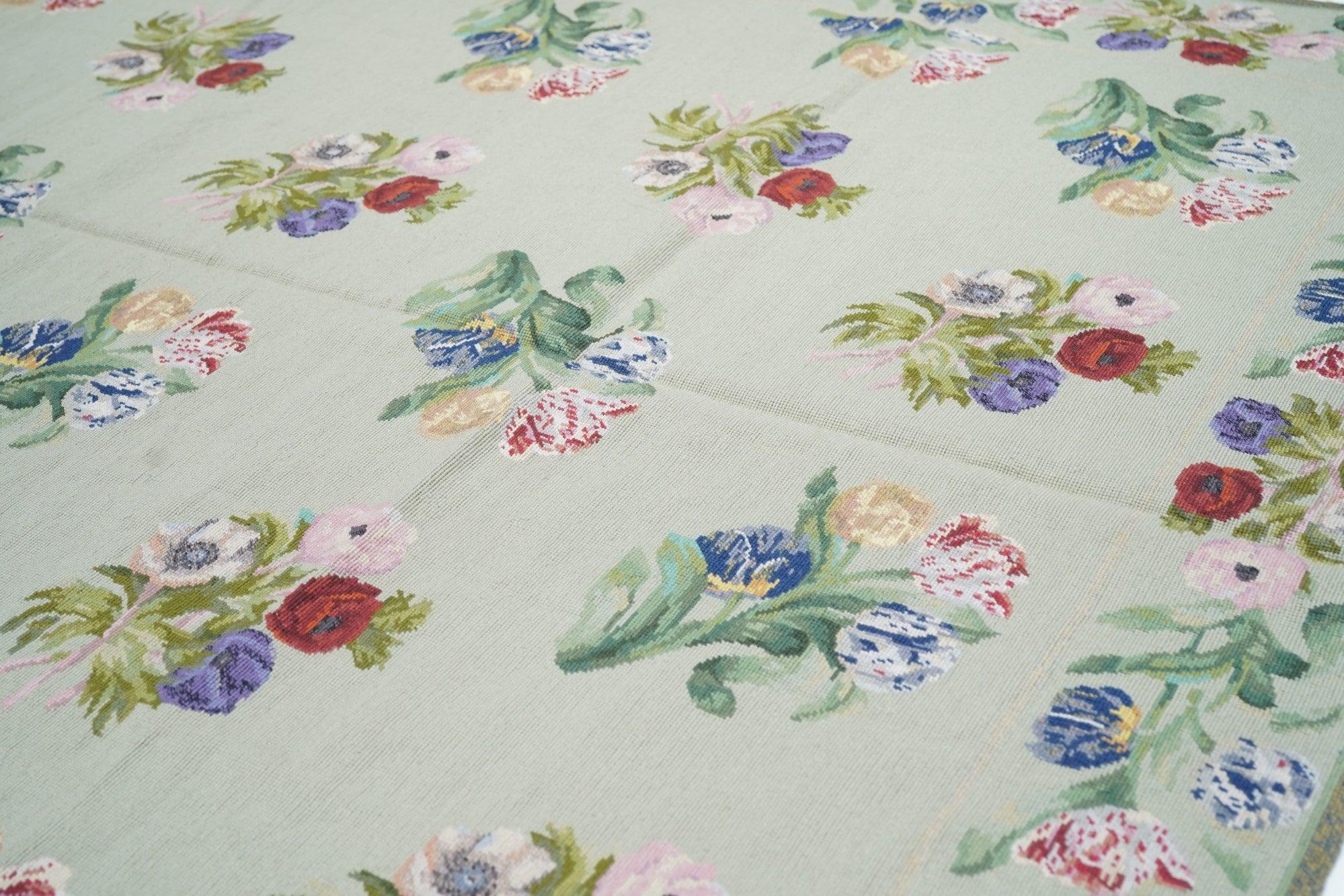 Wool French Aubusson Design Rug 6'0
