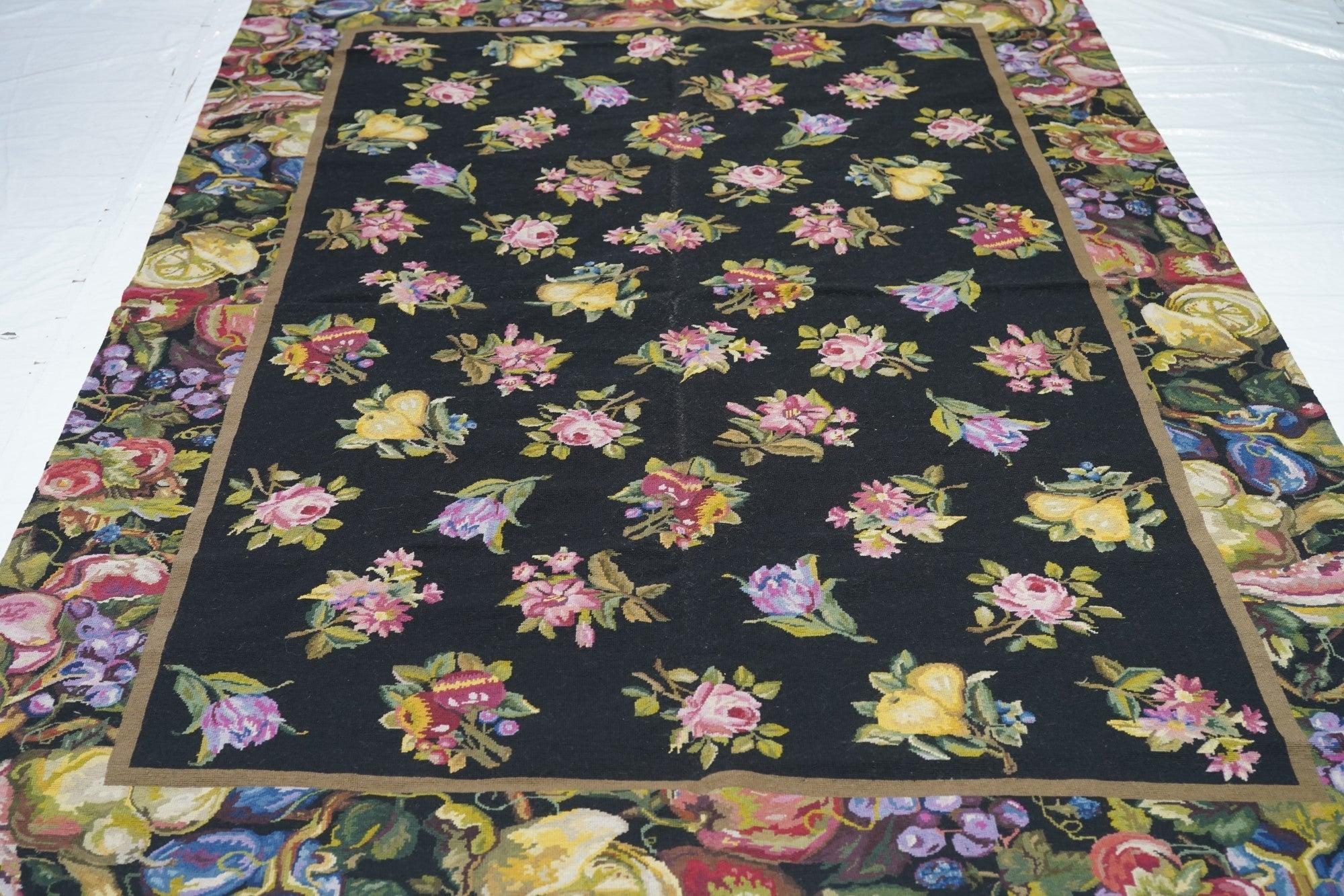 French Aubusson Design Rug 6'0