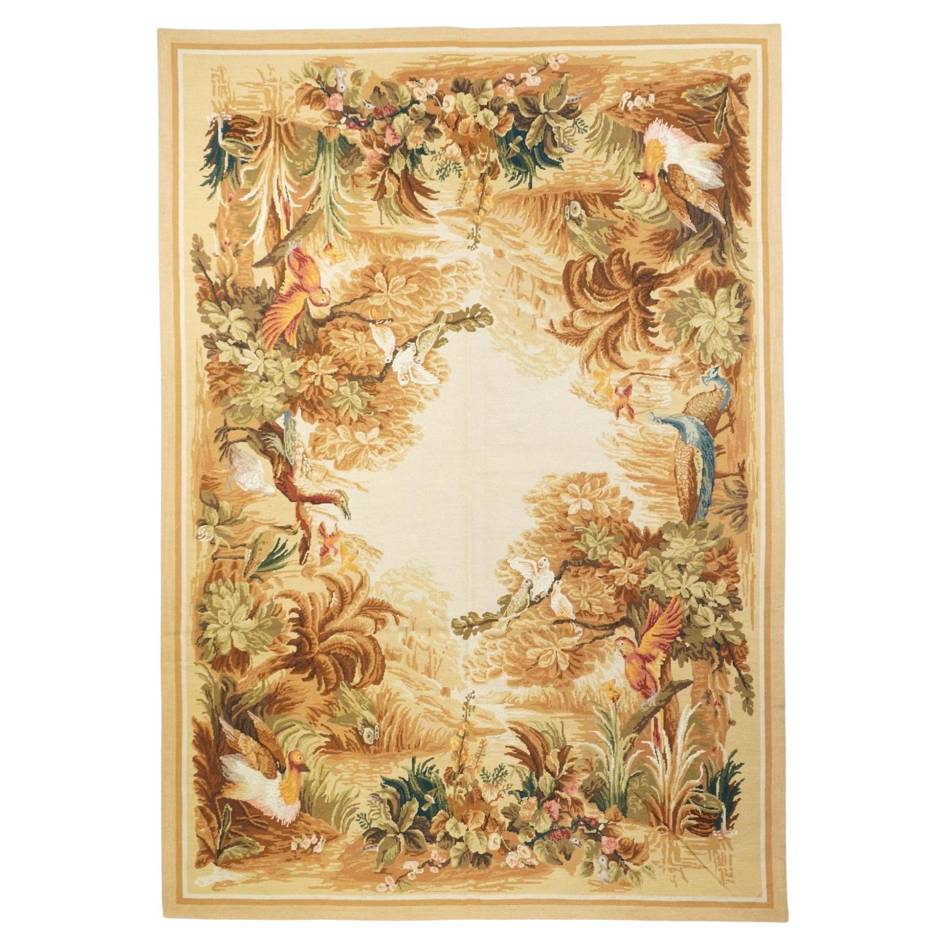 French Aubusson Design Rug 6'0" x 9'0"