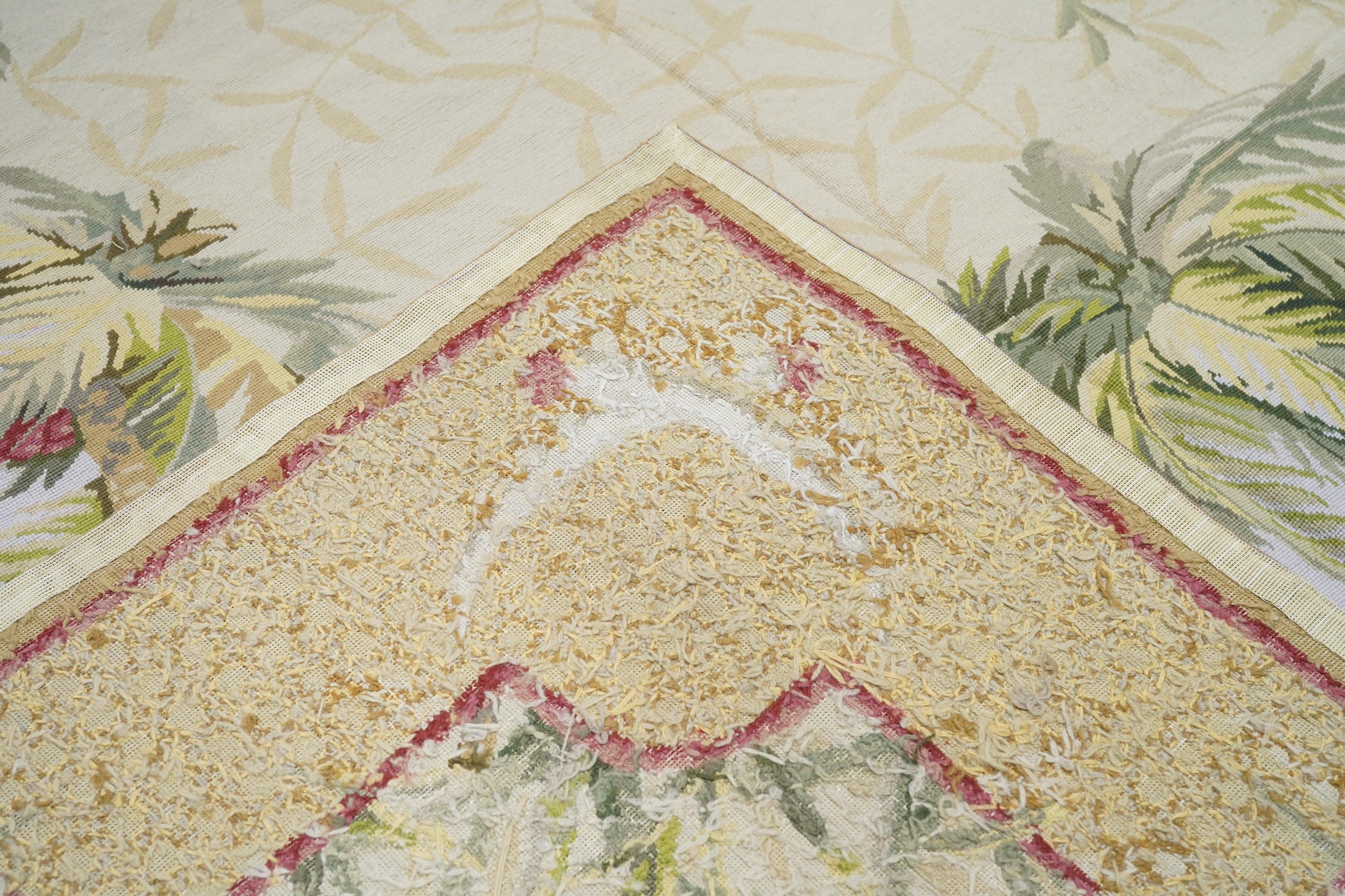 French Aubusson Design Rug 7'10'' x 9'11'' For Sale 5