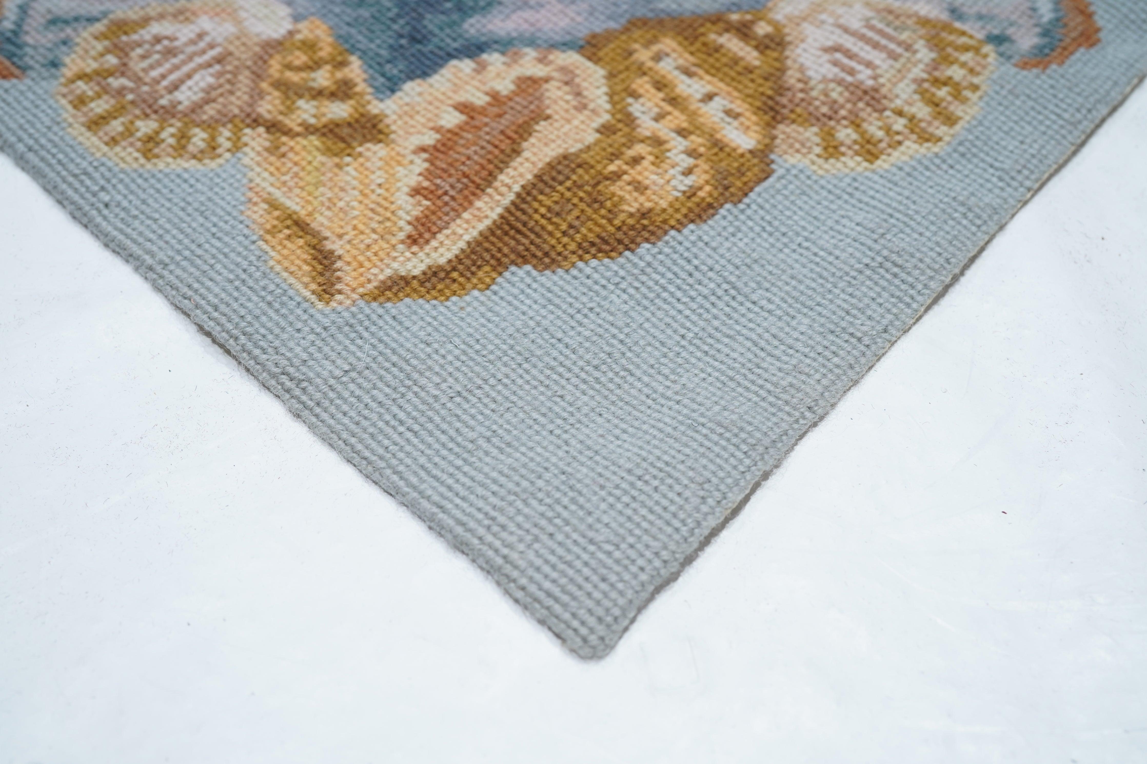 Französischer Teppich im Aubusson-Design 7'10'' x 9'11'' im Zustand „Neu“ im Angebot in New York, NY