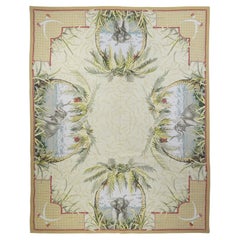 French Aubusson Design Rug 7'10'' x 9'11''