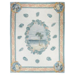 French Aubusson Design Rug 7'10'' x 9'11''