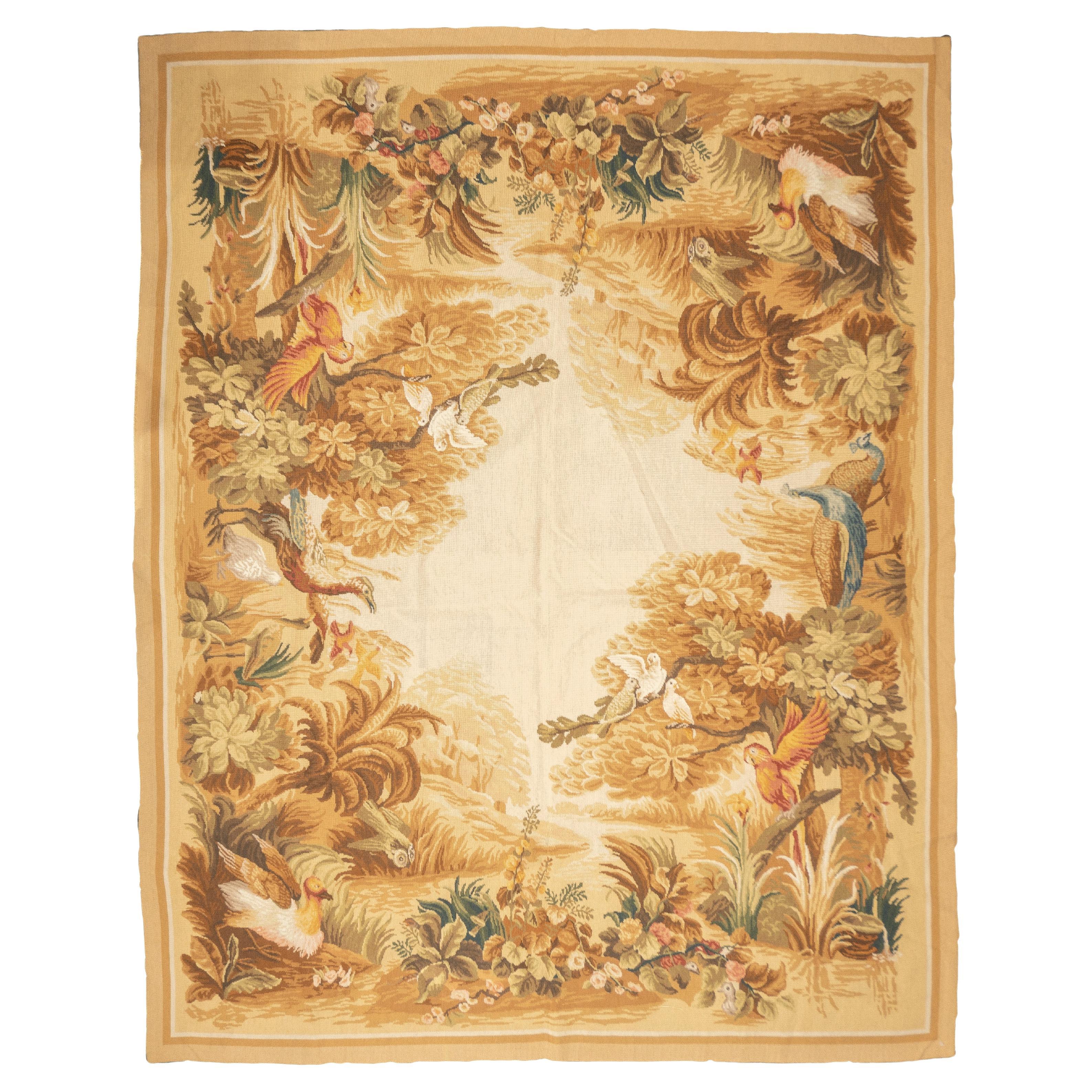 French Aubusson Design Rug 7'10" x 9'11''