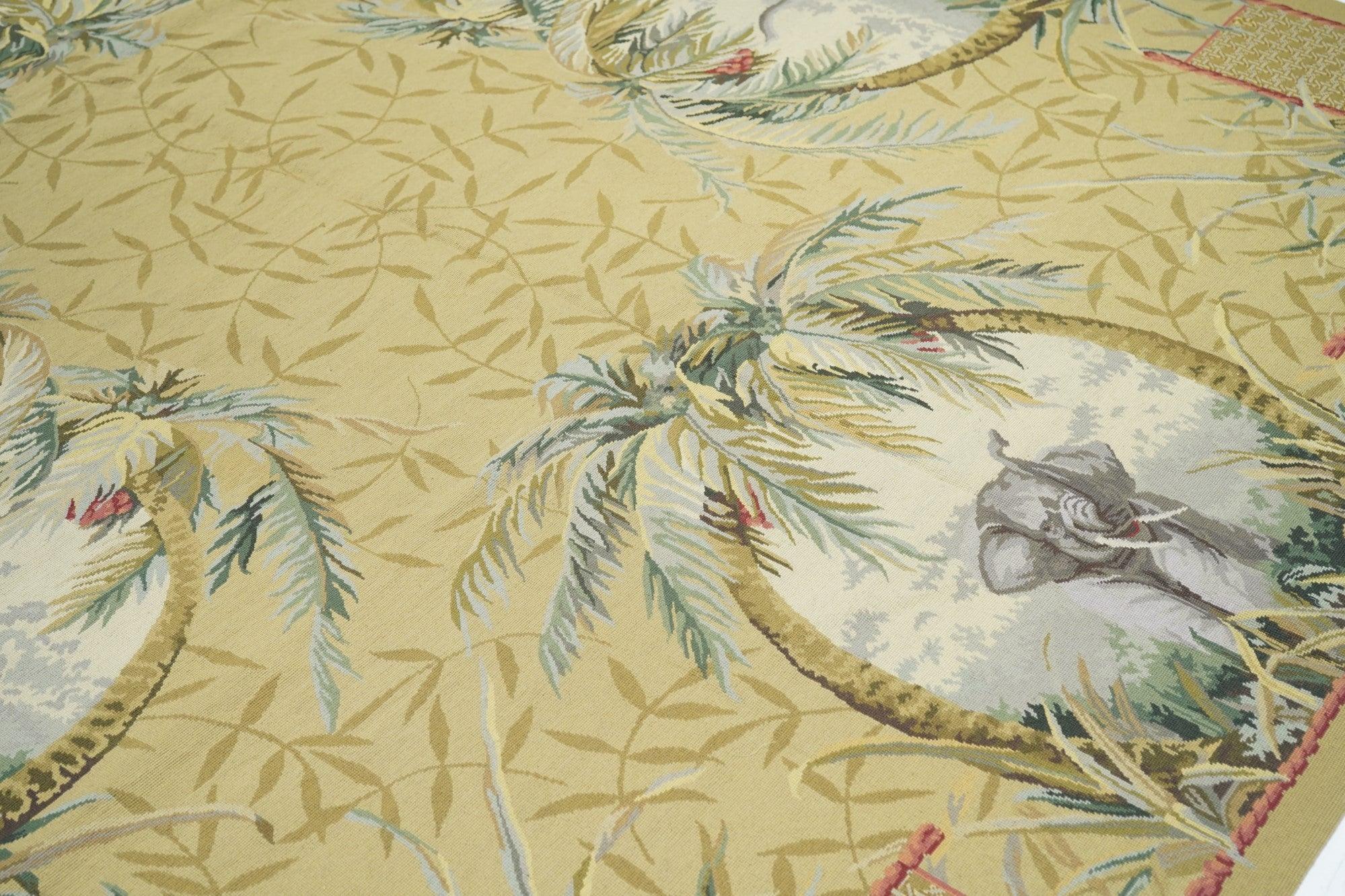 Contemporary French Aubusson Design Rug  7'11'' x 10'0