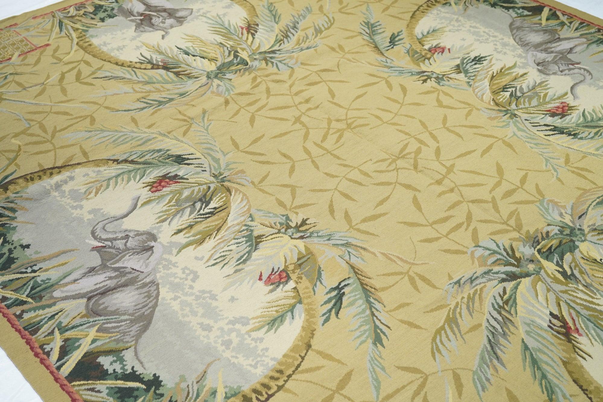 Wool French Aubusson Design Rug  7'11'' x 10'0