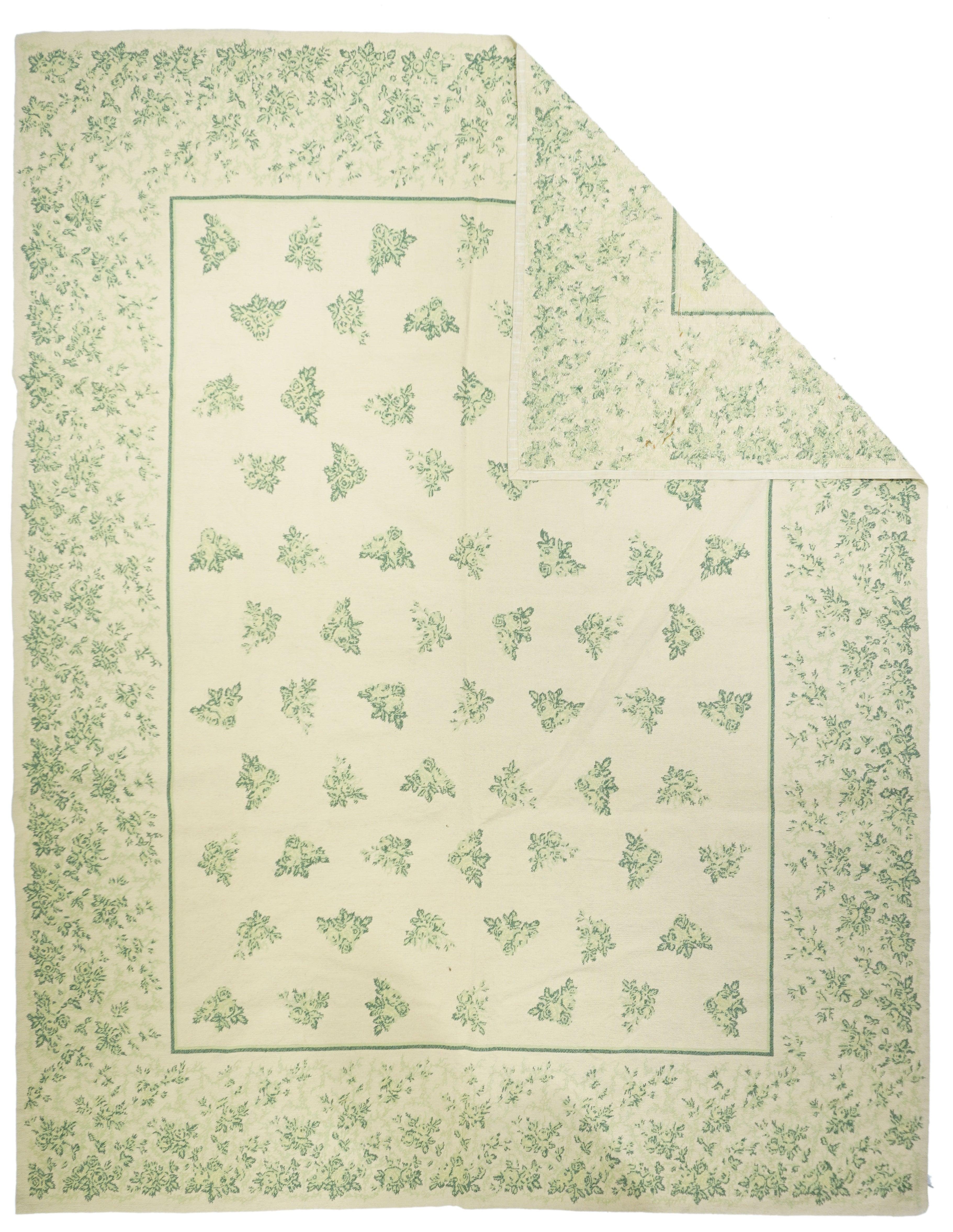 Tappeto design francese Aubusson 8' x 10'.