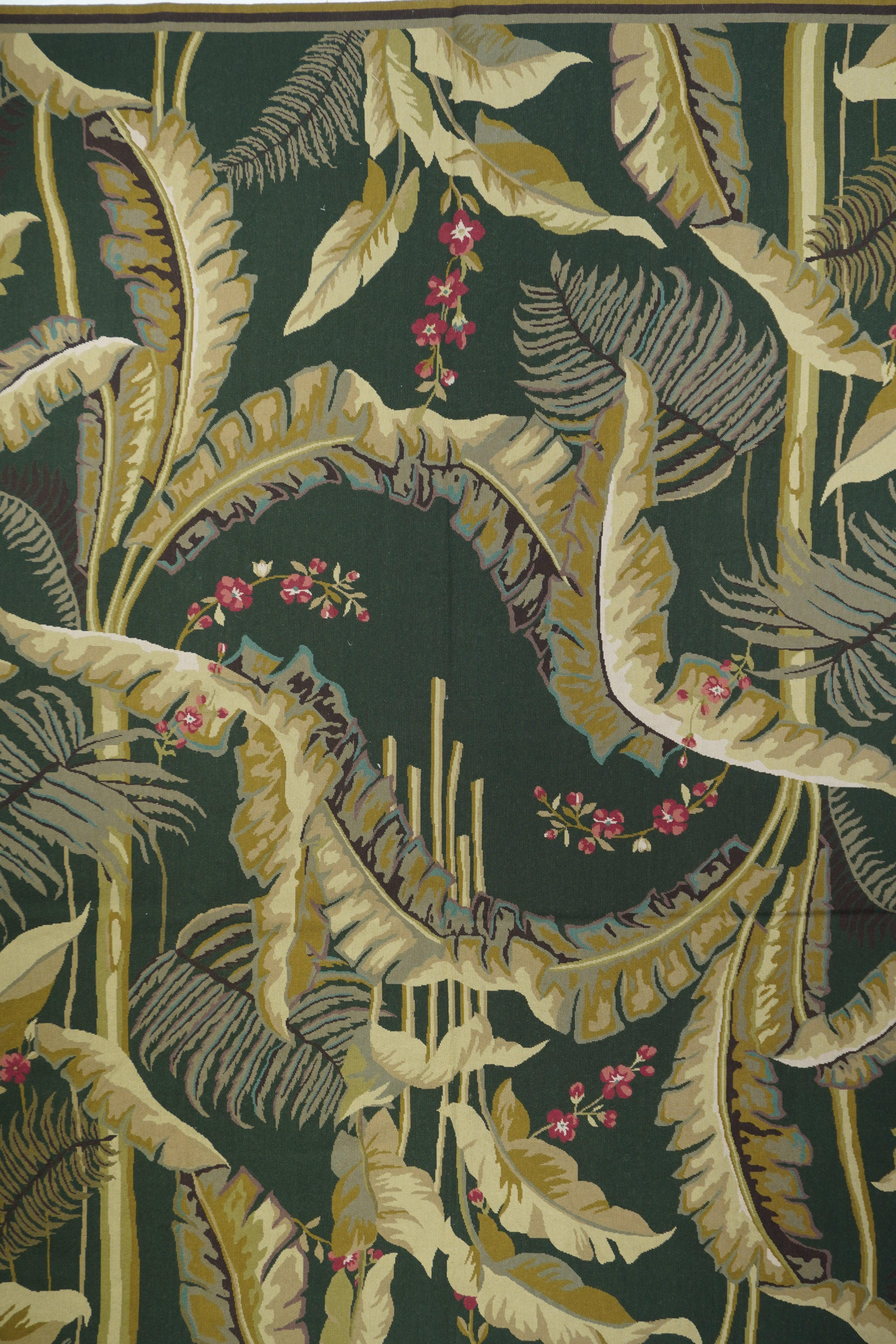 Francese Tappeto francese con design Aubusson  8' x 10' in vendita