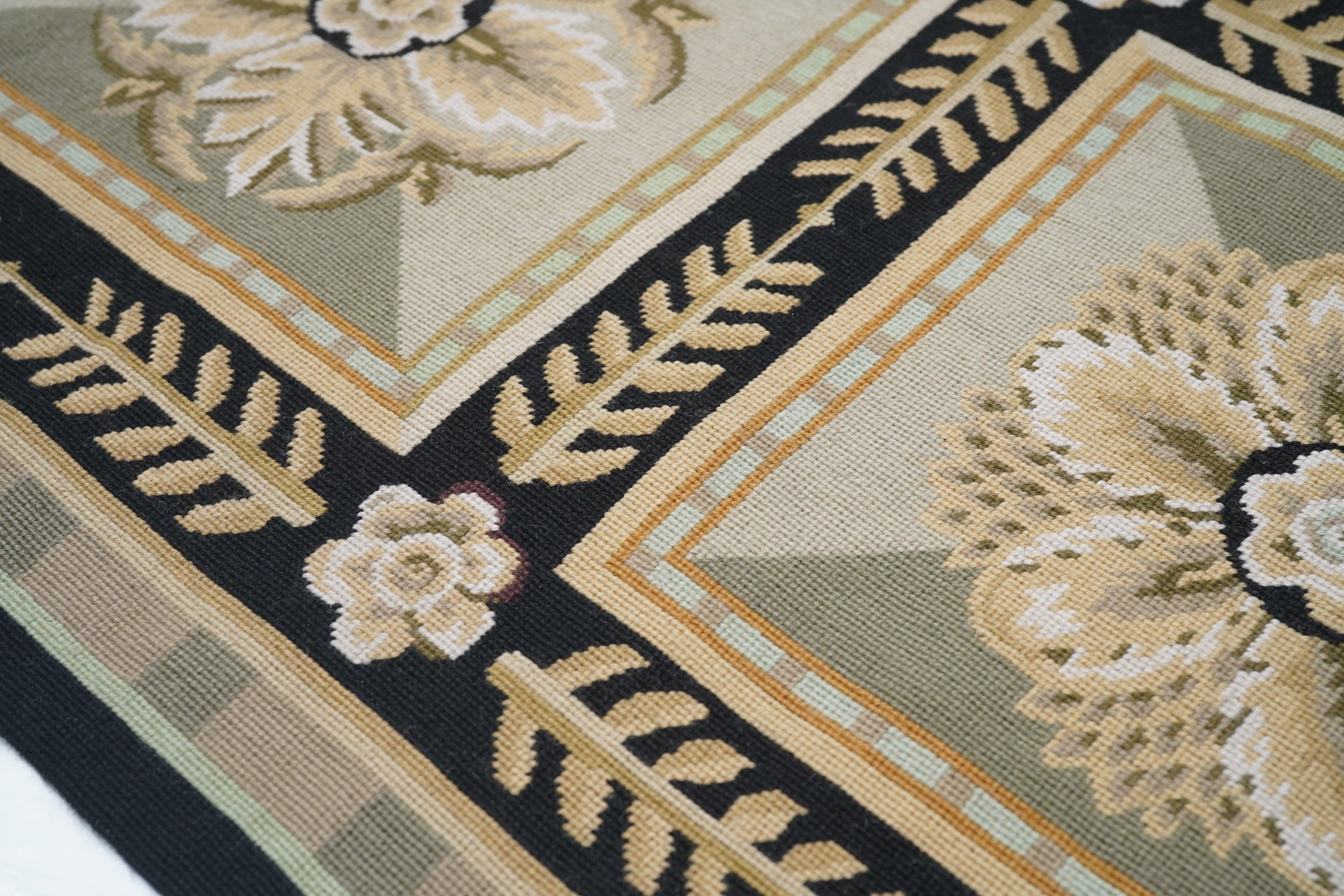 Francese Tappeto design francese Aubusson 8' x 10' in vendita
