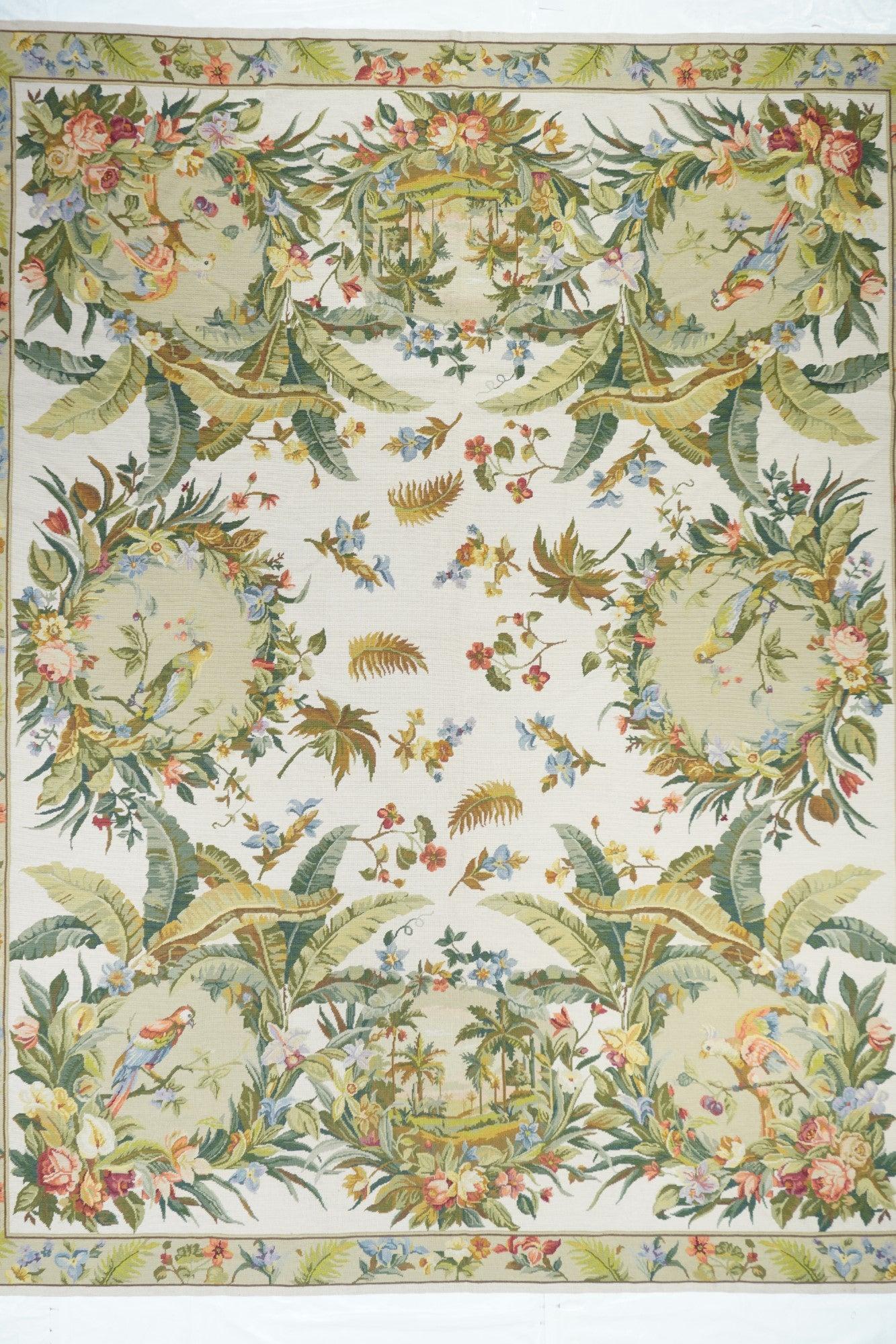 French Aubusson Design Rug 8'0