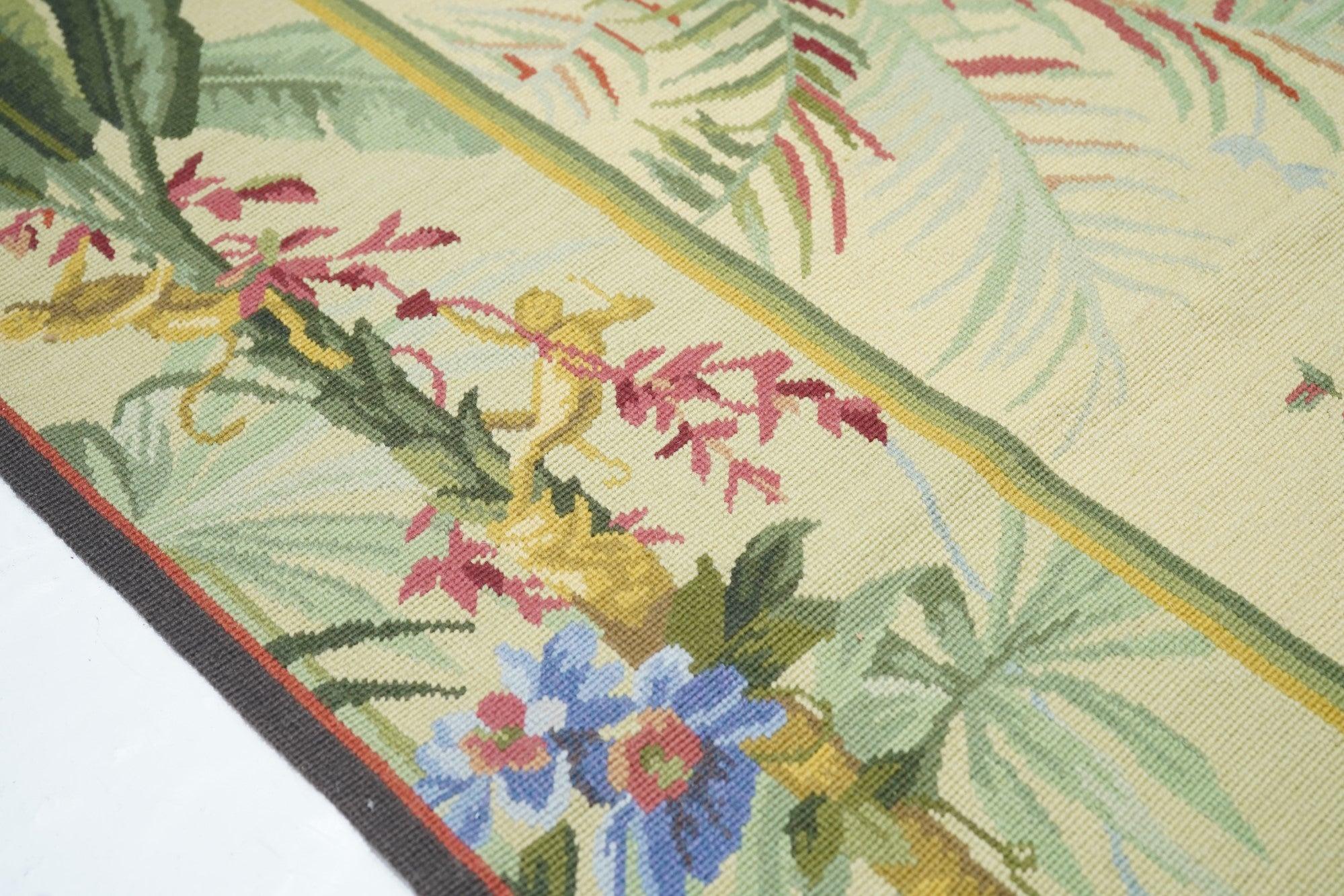 Wool French Aubusson Design Rug 8'0