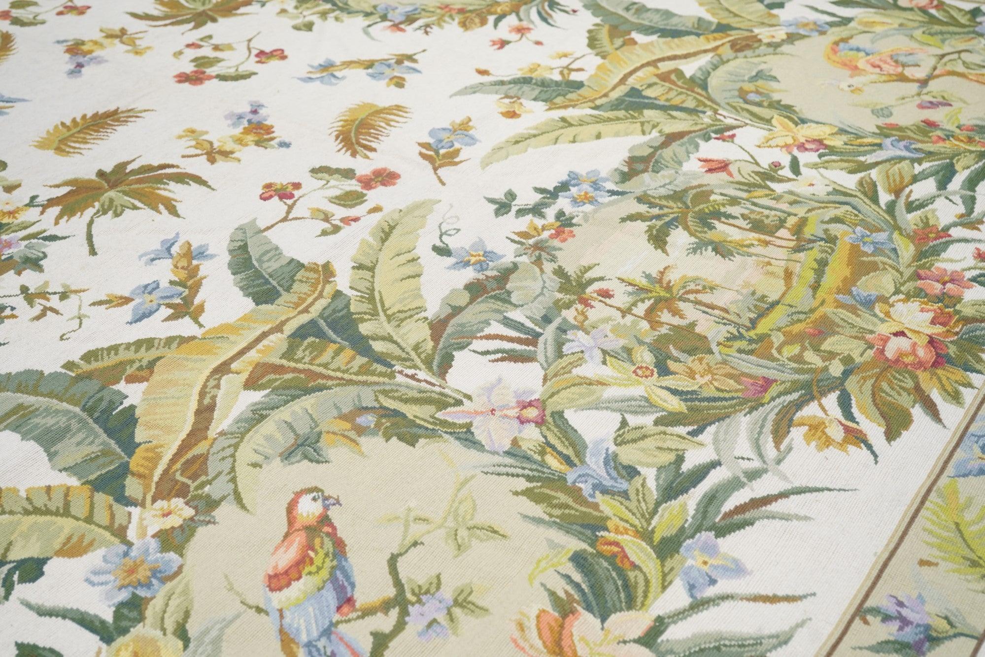 Wool French Aubusson Design Rug 8'0