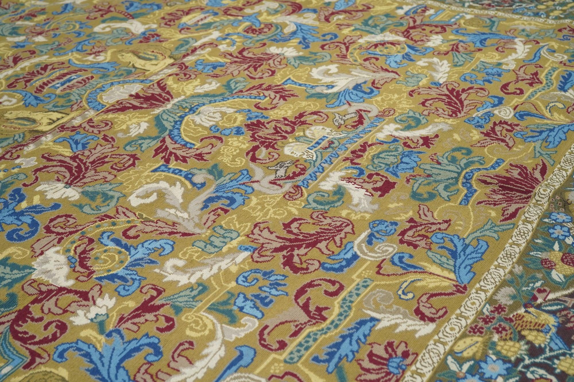 XXI secolo e contemporaneo Tappeto design francese Aubusson 8' x 10' in vendita