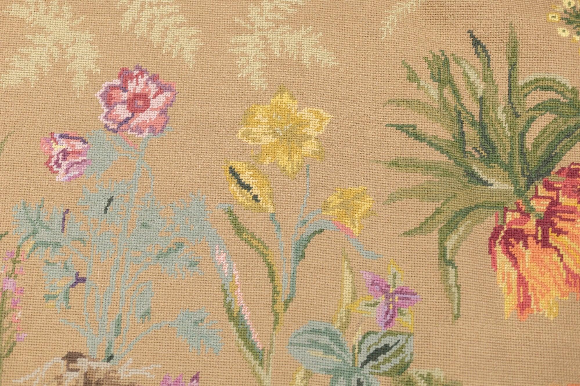 Wool French Aubusson Design Rug 8' x 10' For Sale