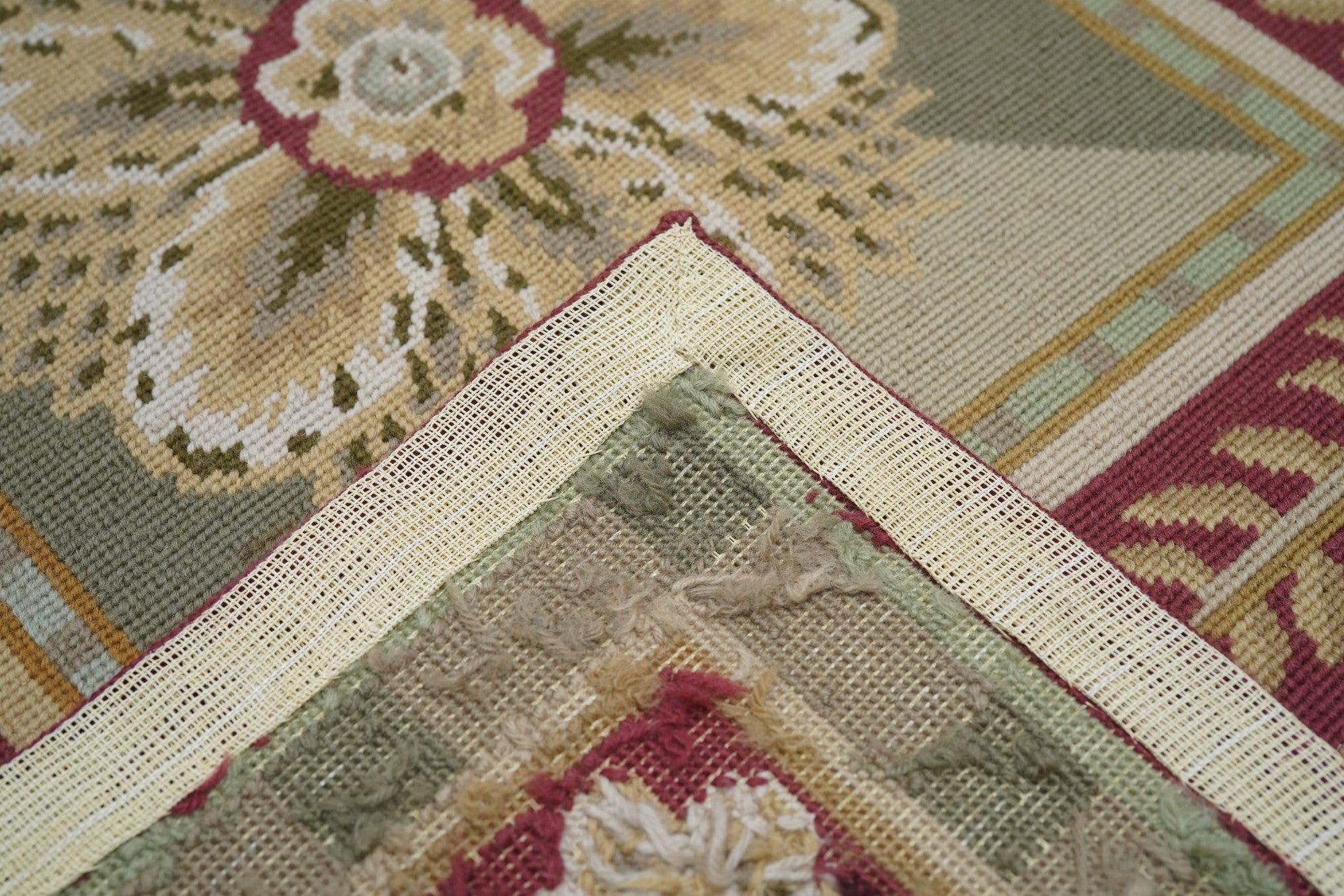 Lana Tappeto design francese Aubusson 8' x 10' in vendita