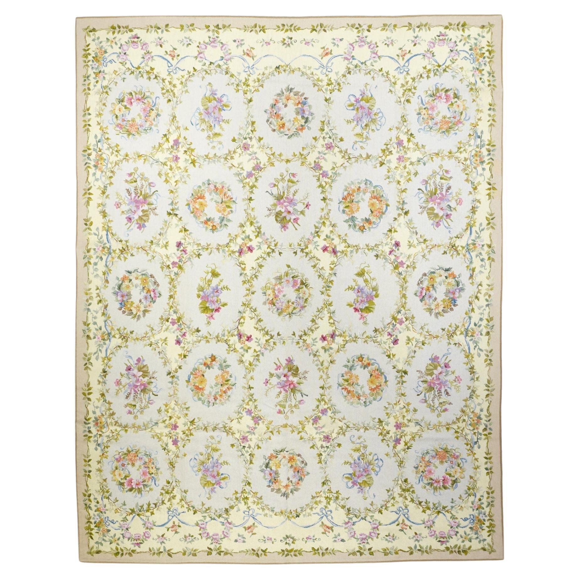 French Aubusson Design Rug 8' x 10'
