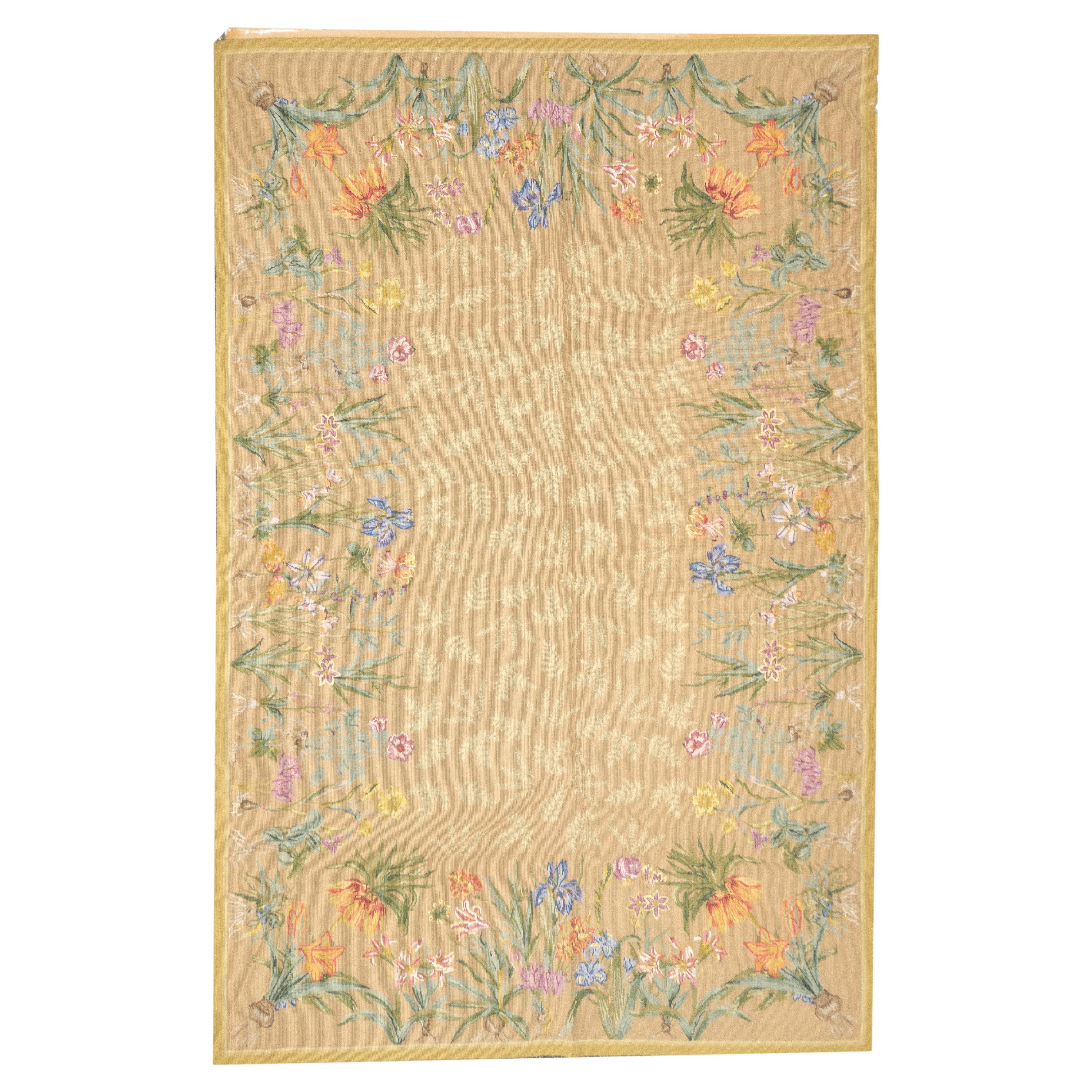 French Aubusson Design Rug 8' x 10' For Sale
