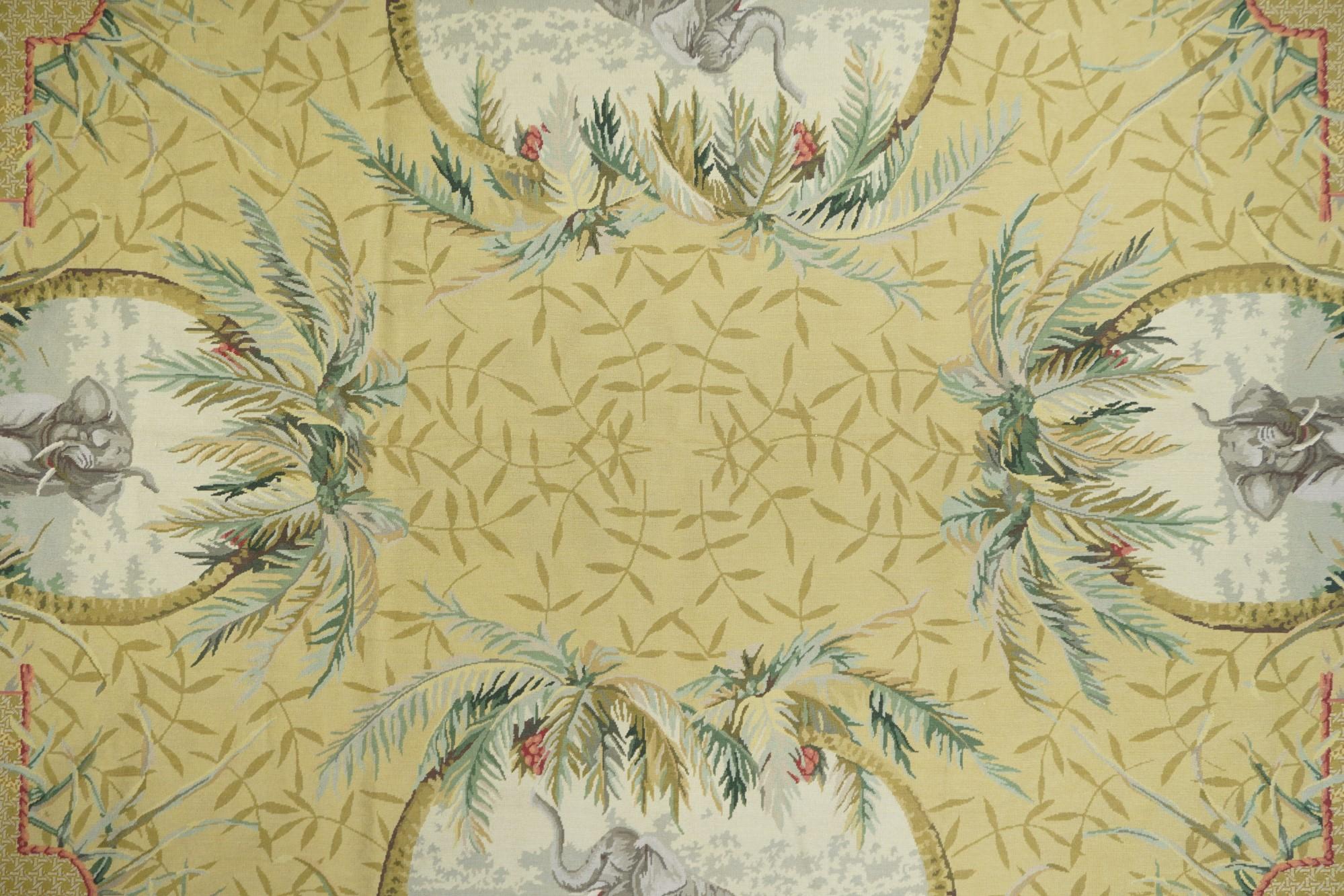 Contemporary French Aubusson Design Rug 8’0