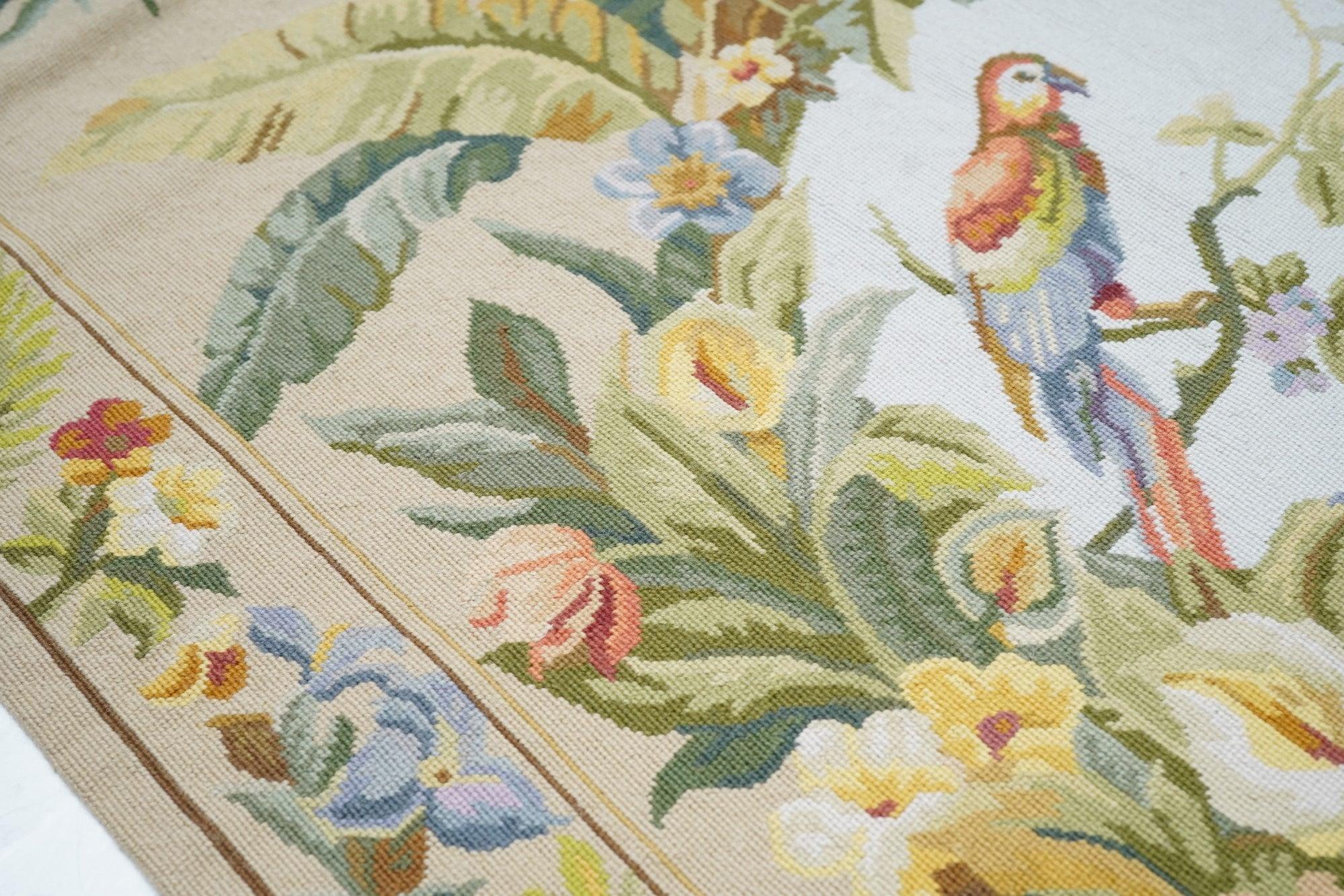 French Aubusson Design Rug 8'0'' x 10'0'' In Excellent Condition For Sale In New York, NY