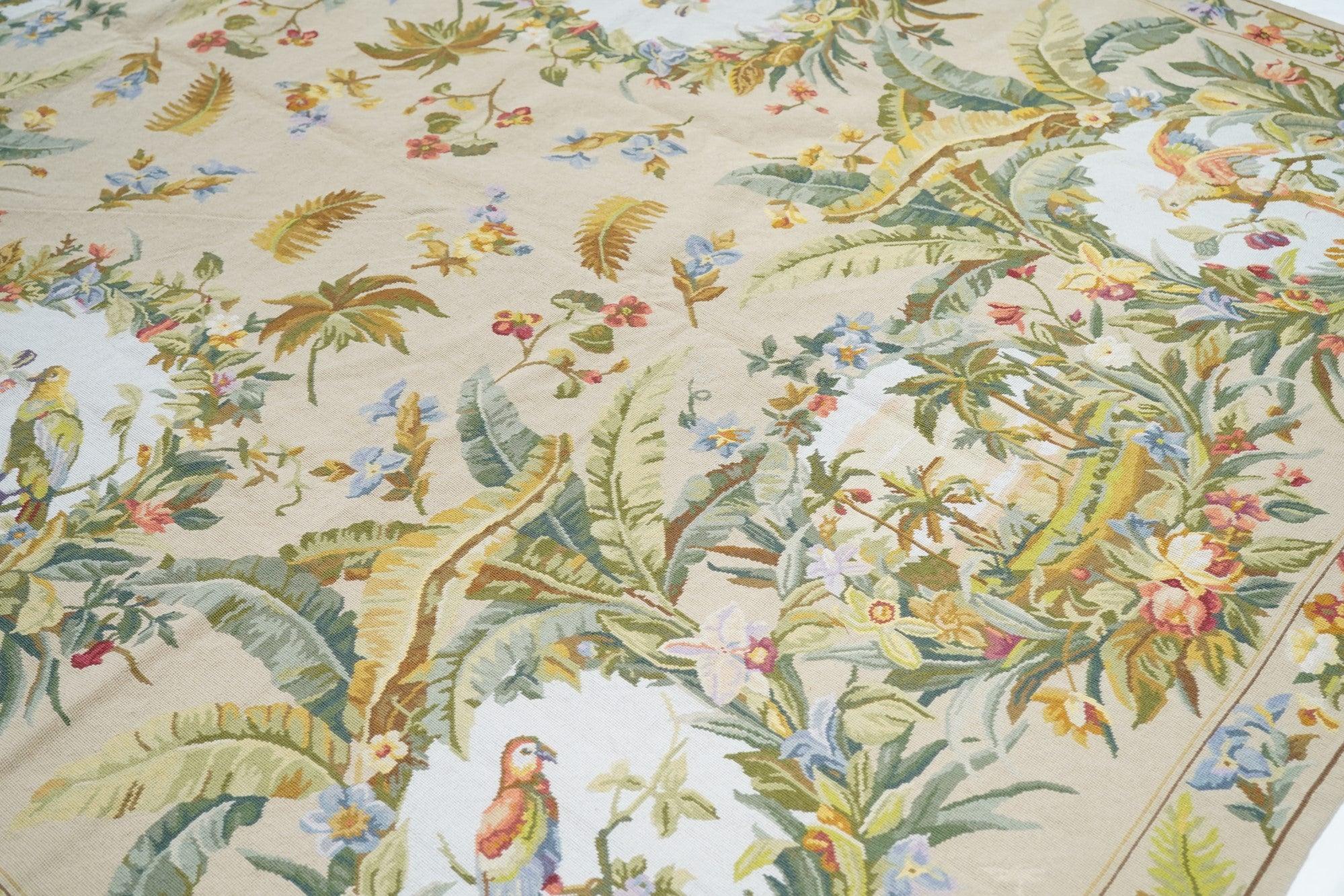 Contemporary French Aubusson Design Rug 8'0'' x 10'0'' For Sale