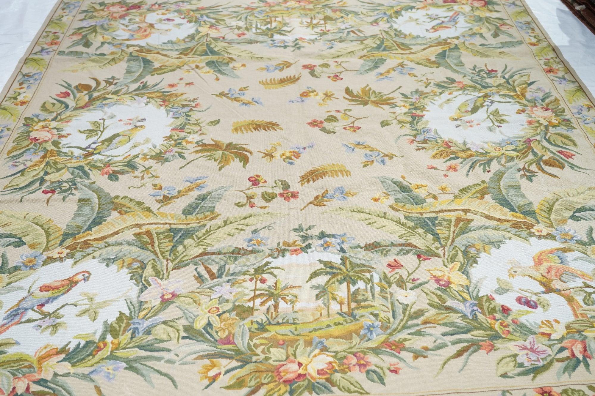 French Aubusson Design Rug 8'0'' x 10'0'' For Sale 1