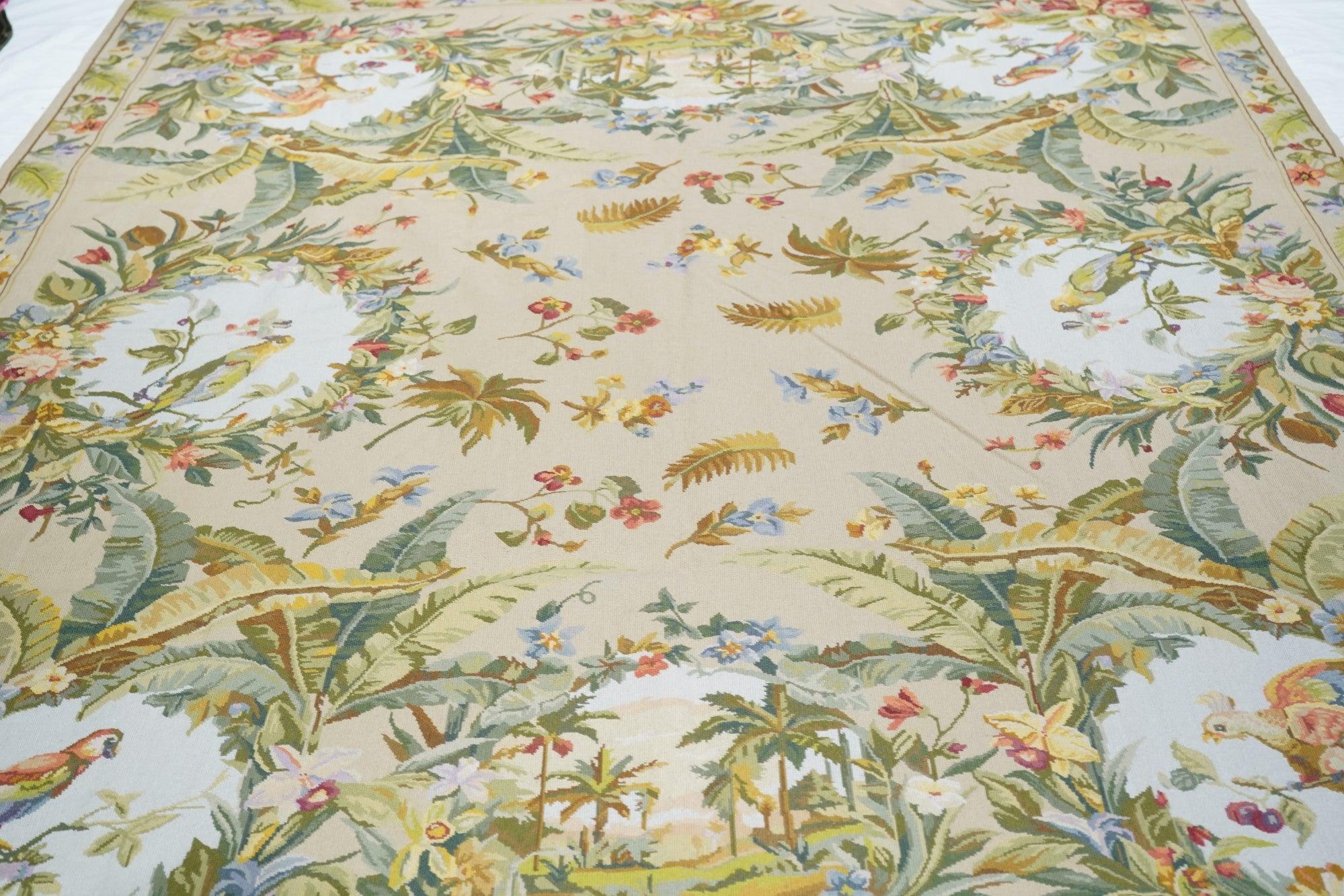 French Aubusson Design Rug 8'0'' x 10'0'' For Sale 2