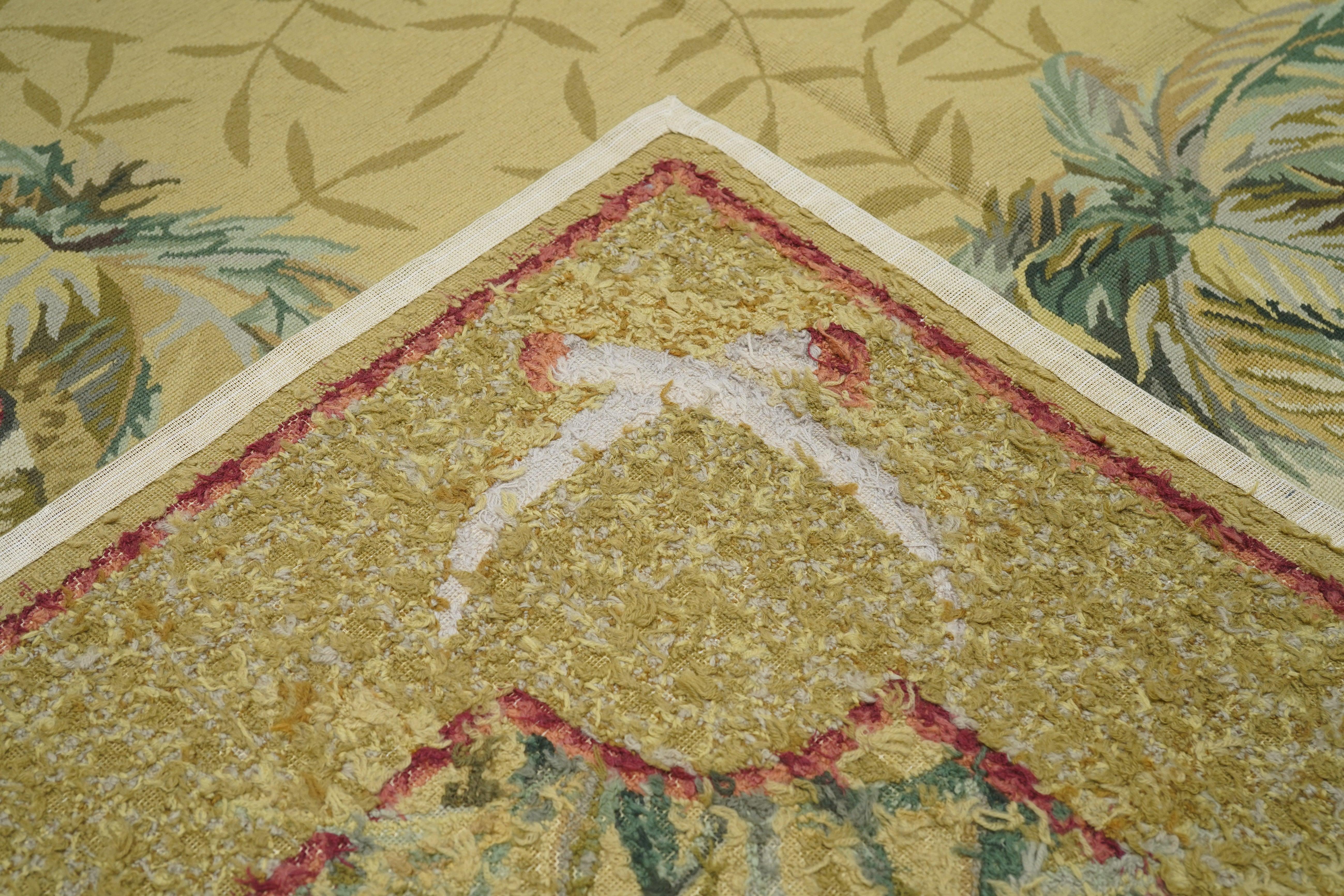 French Aubusson Design Rug 8'0