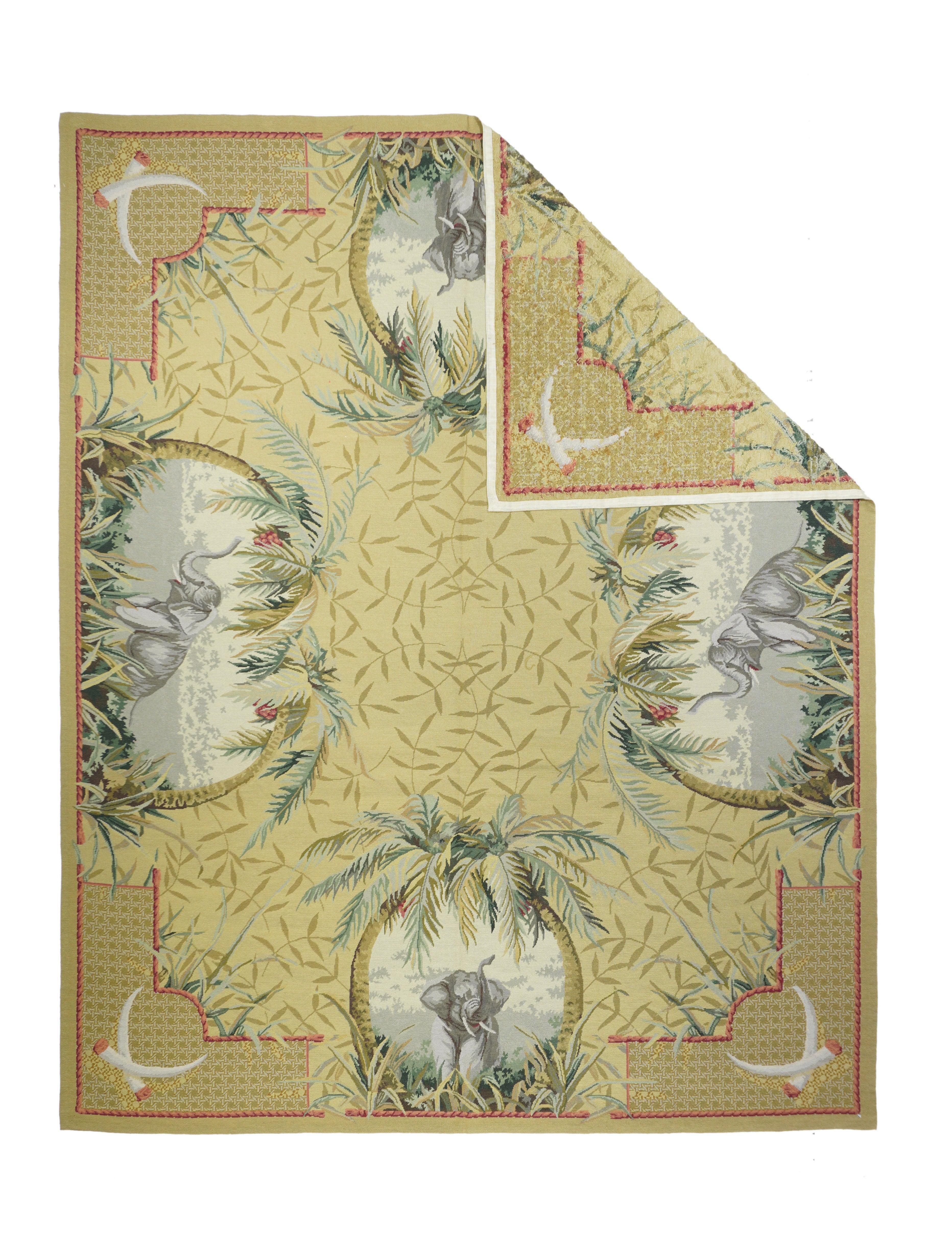 French Aubusson Design Rug 8'0