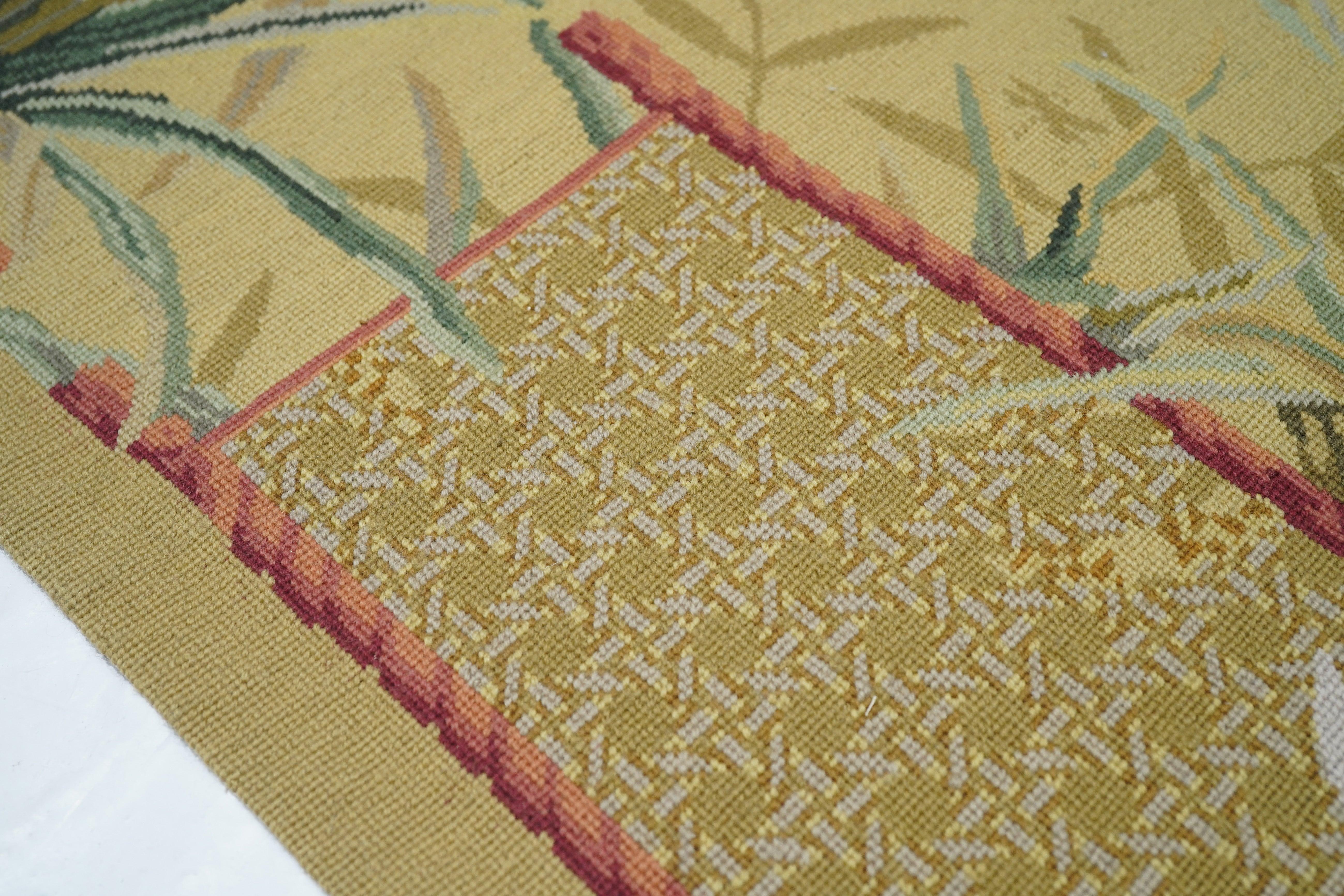 Wool French Aubusson Design Rug 8'0