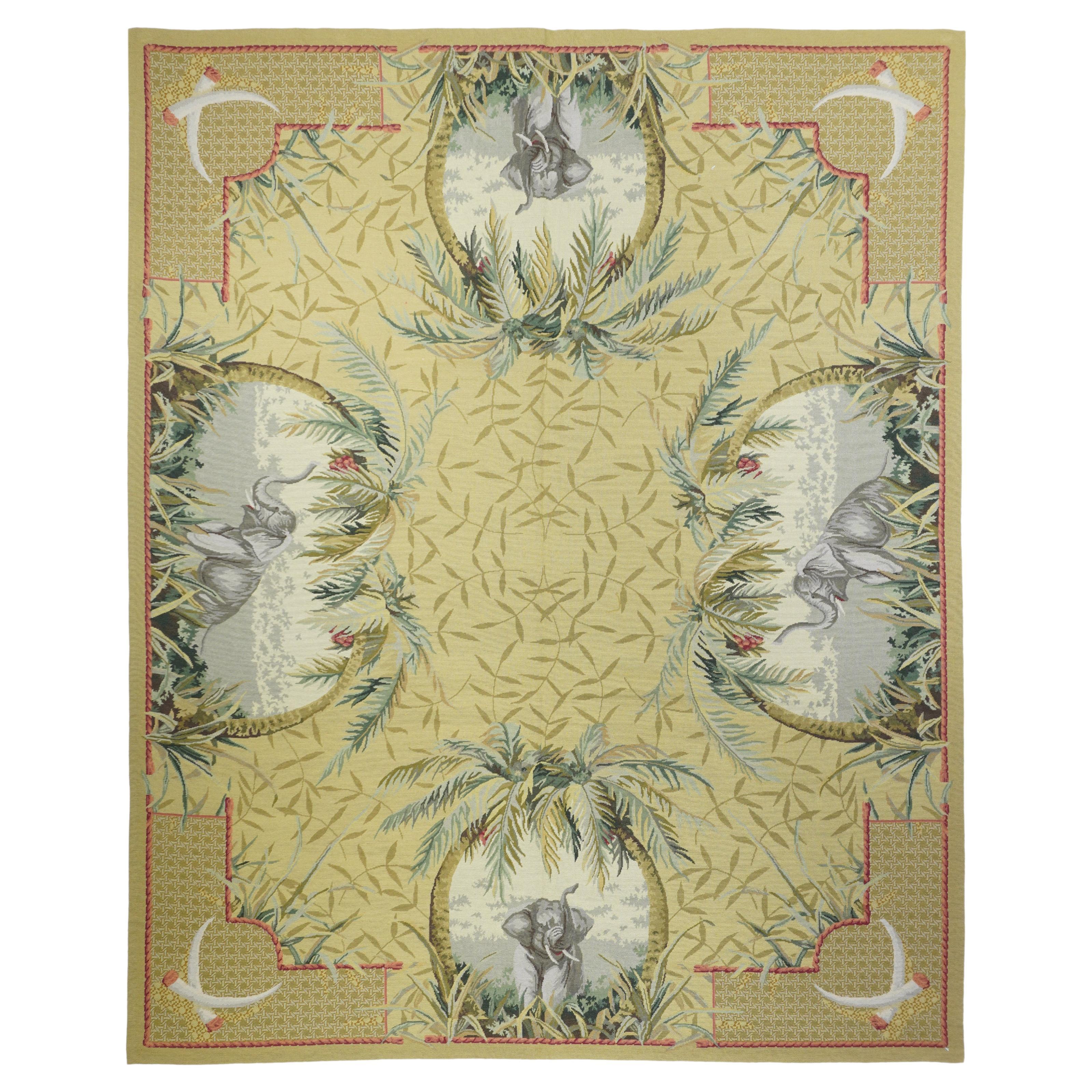 French Aubusson Design Rug 8'0" x 9'10''
