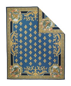 Alfombra francesa de diseño Aubusson 8'1'' x 10'2''