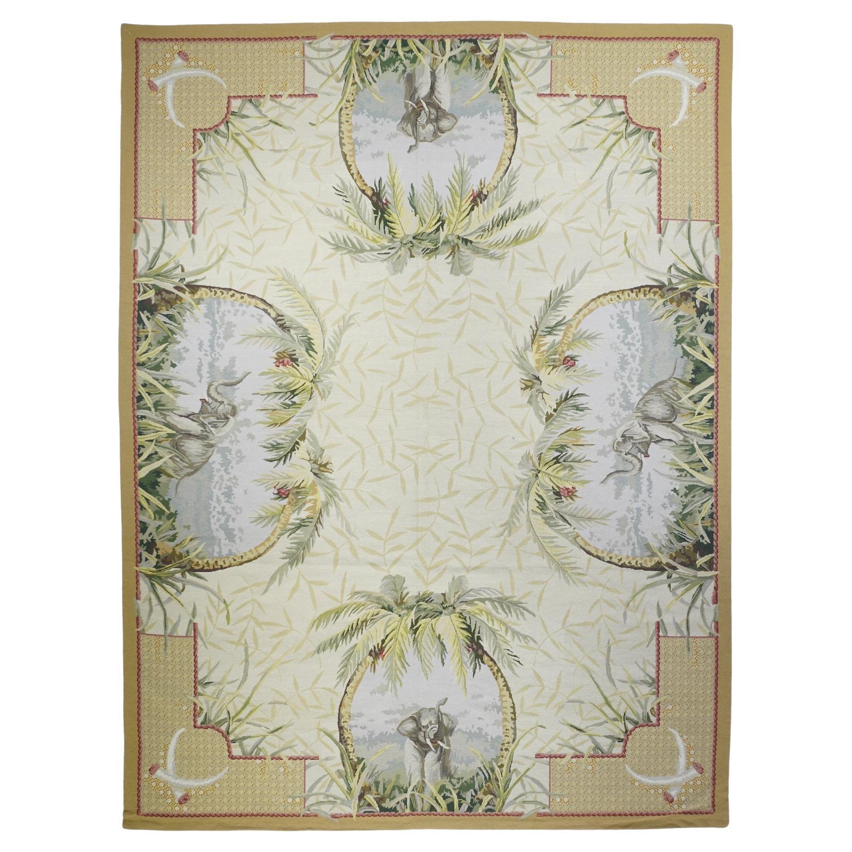 French Aubusson Design Rug 8'10'' x 11'10''