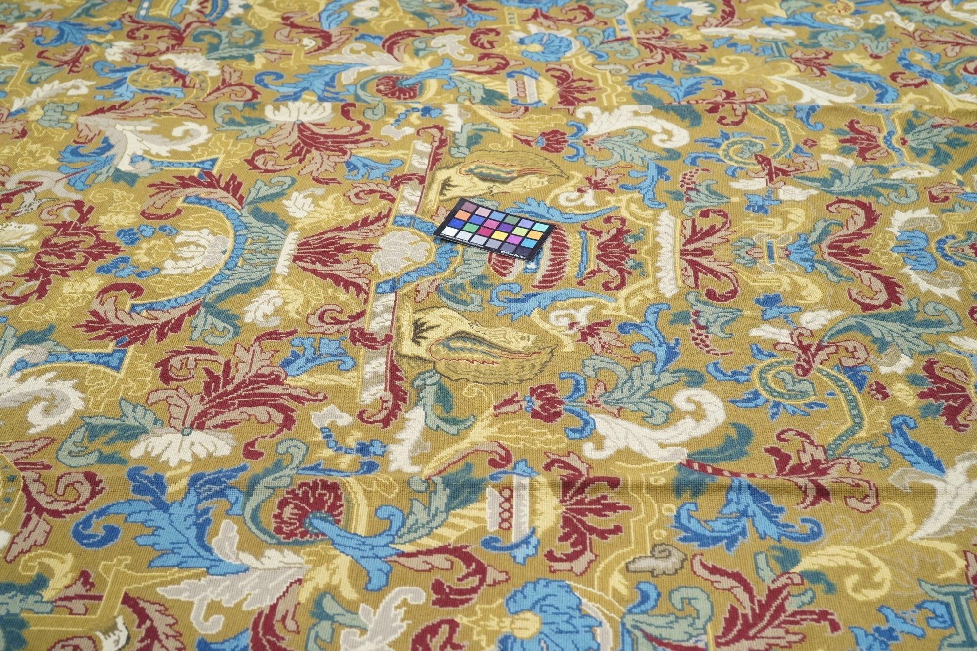 French Aubusson Design Rug 9' x 12' For Sale 5