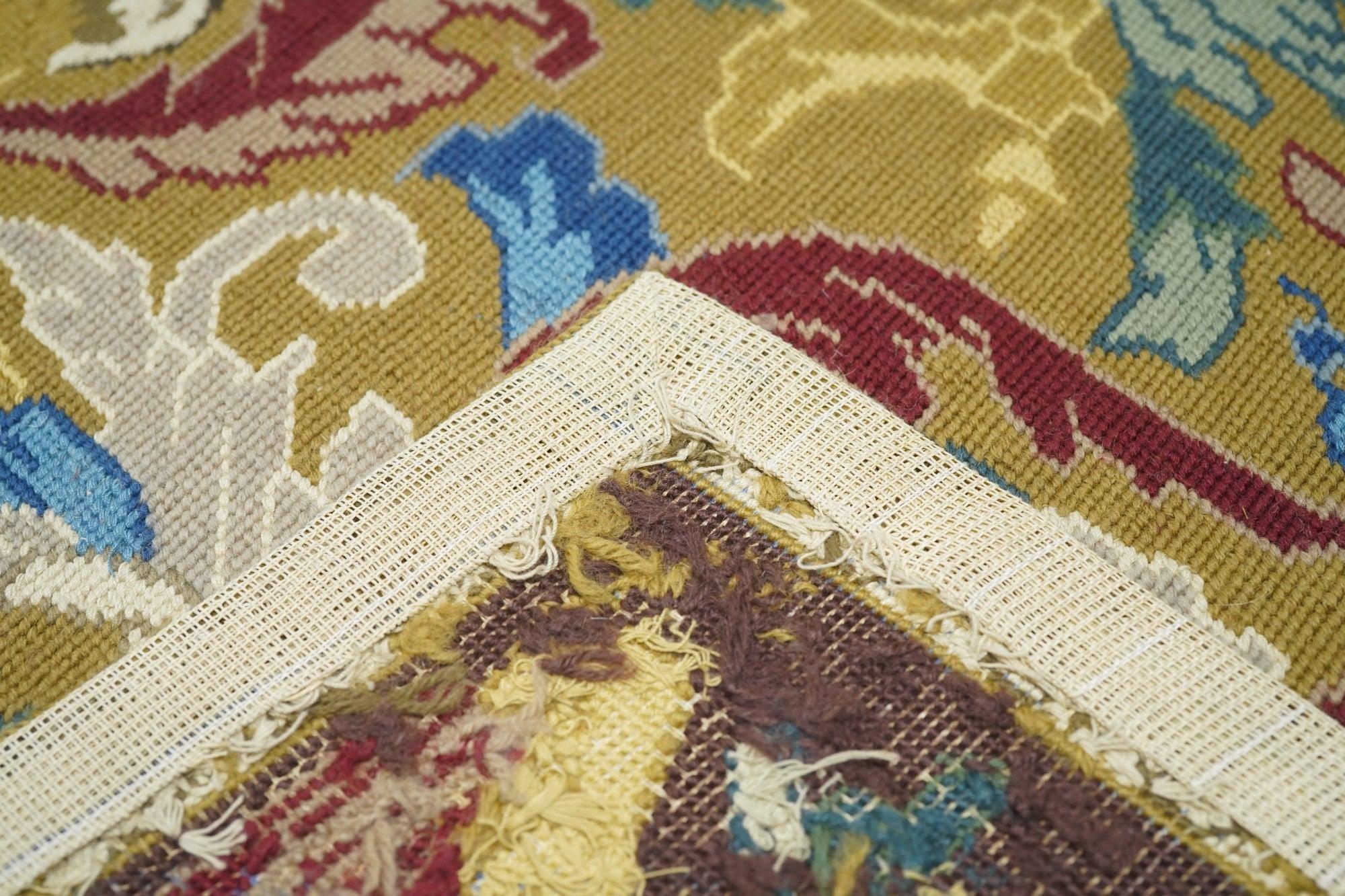 French Aubusson Design Rug 9' x 12' For Sale 6