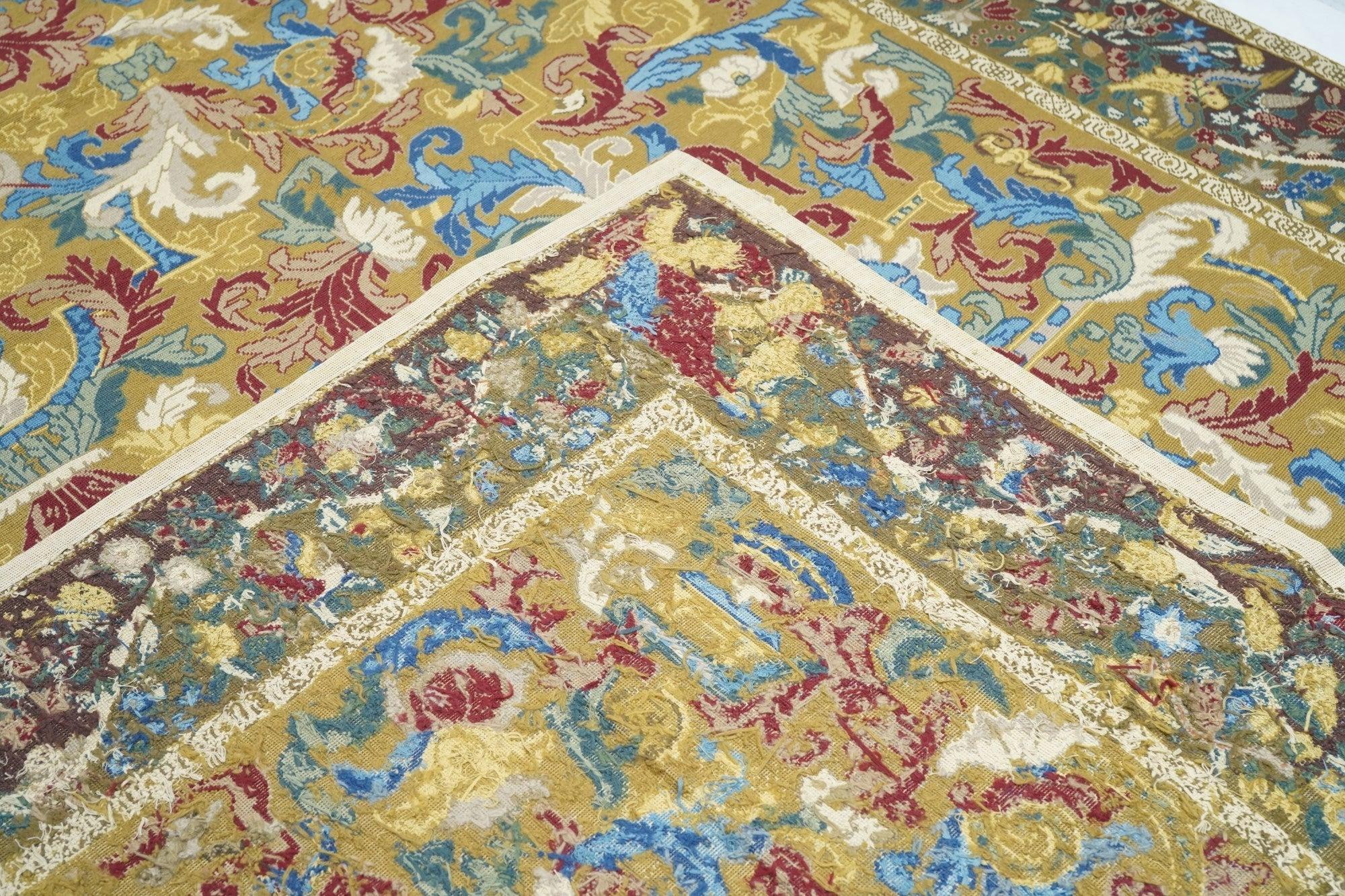 French Aubusson Design Rug 9' x 12' For Sale 7