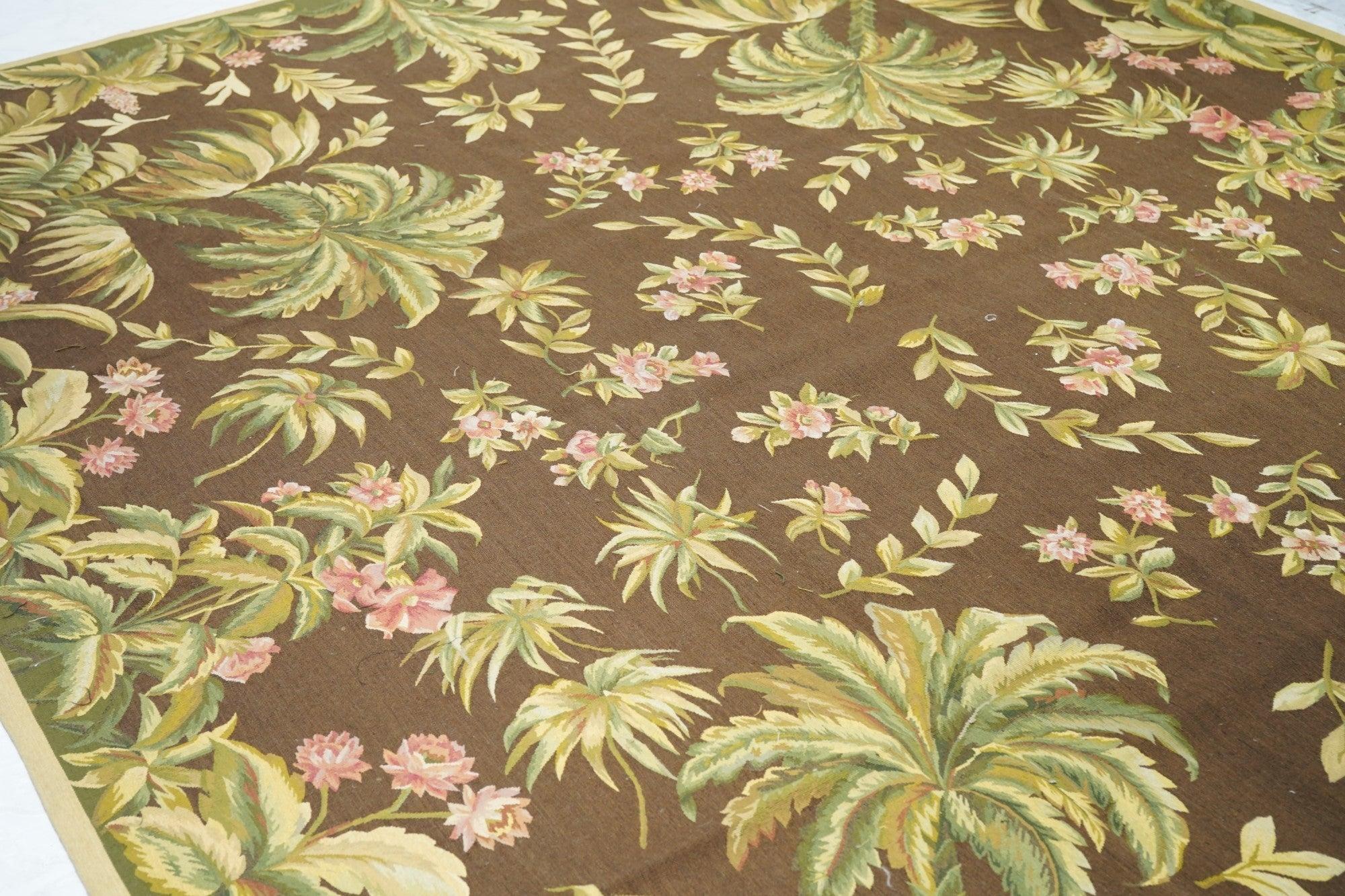 French Aubusson Design Rug 9' x 12' For Sale 1