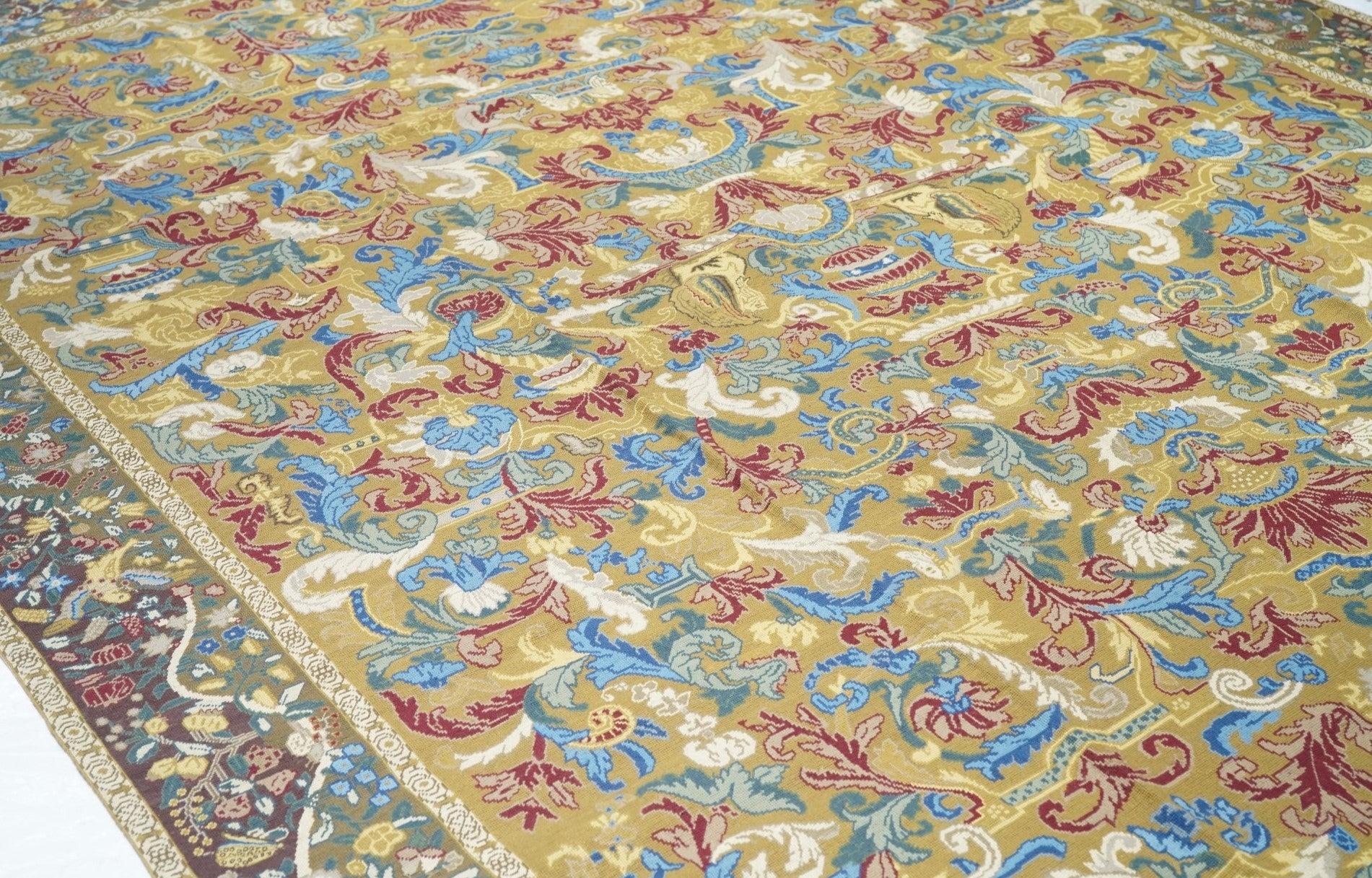 French Aubusson Design Rug 9' x 12' For Sale 2