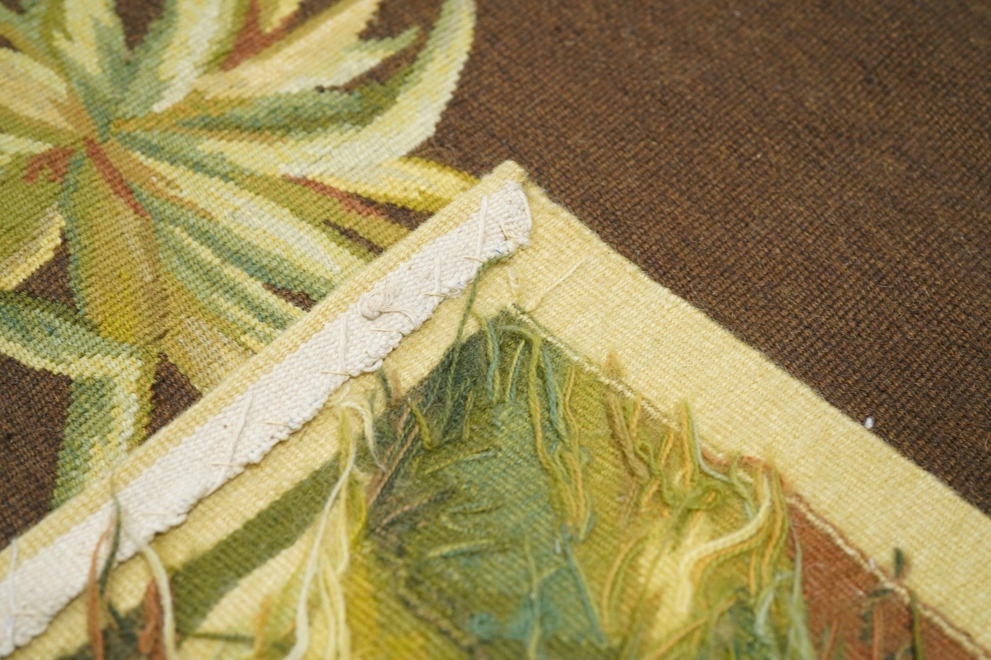 French Aubusson Design Rug 9' x 12' For Sale 4